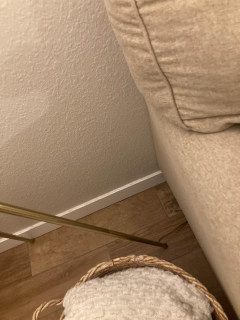 Brightech Jaxon LED Floor lamp, Modern Lamp for Living Rooms & Offices, Tall Lamp with Contemporary Drum Shade, Gold Tripod Standing Lamp for Bedroom Reading, Great Living Room Decor - Brass customer photo 2