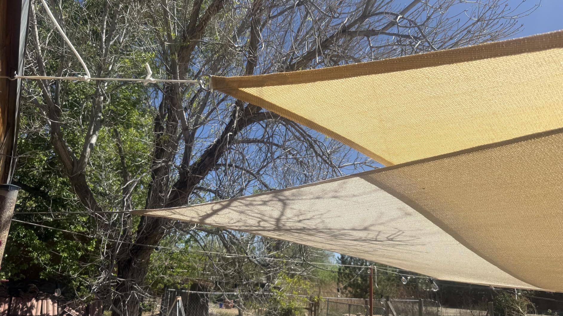 LOVE STORY 12' x 16' Rectangle Sun Shade Sail Canopy UV Block Sun Shade for Outdoor Patio Garden Backyard, Sand (We Make Custom Size) customer photo 1
