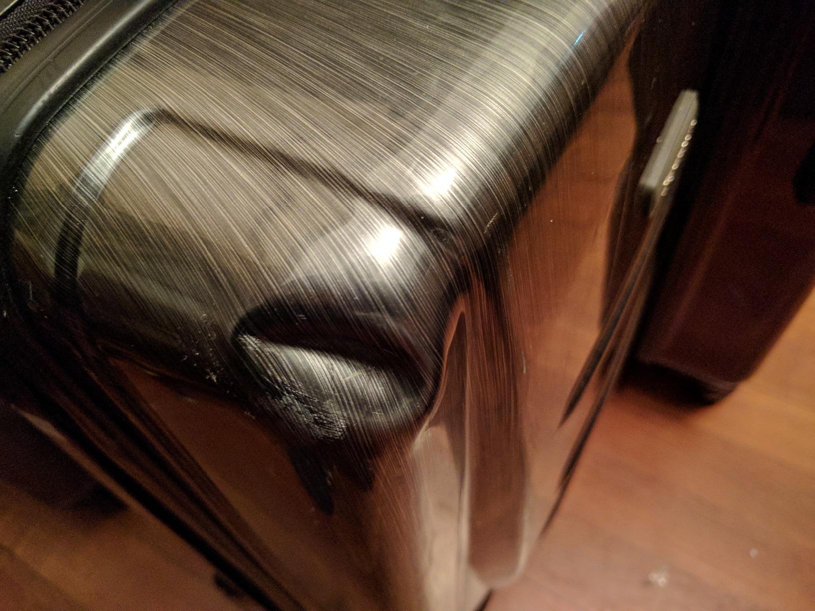 Samsonite Winfield 2 Hardside Expandable Luggage with Spinner Wheels, Brushed Anthracite, Checked-Large 28-Inch customer photo 2
