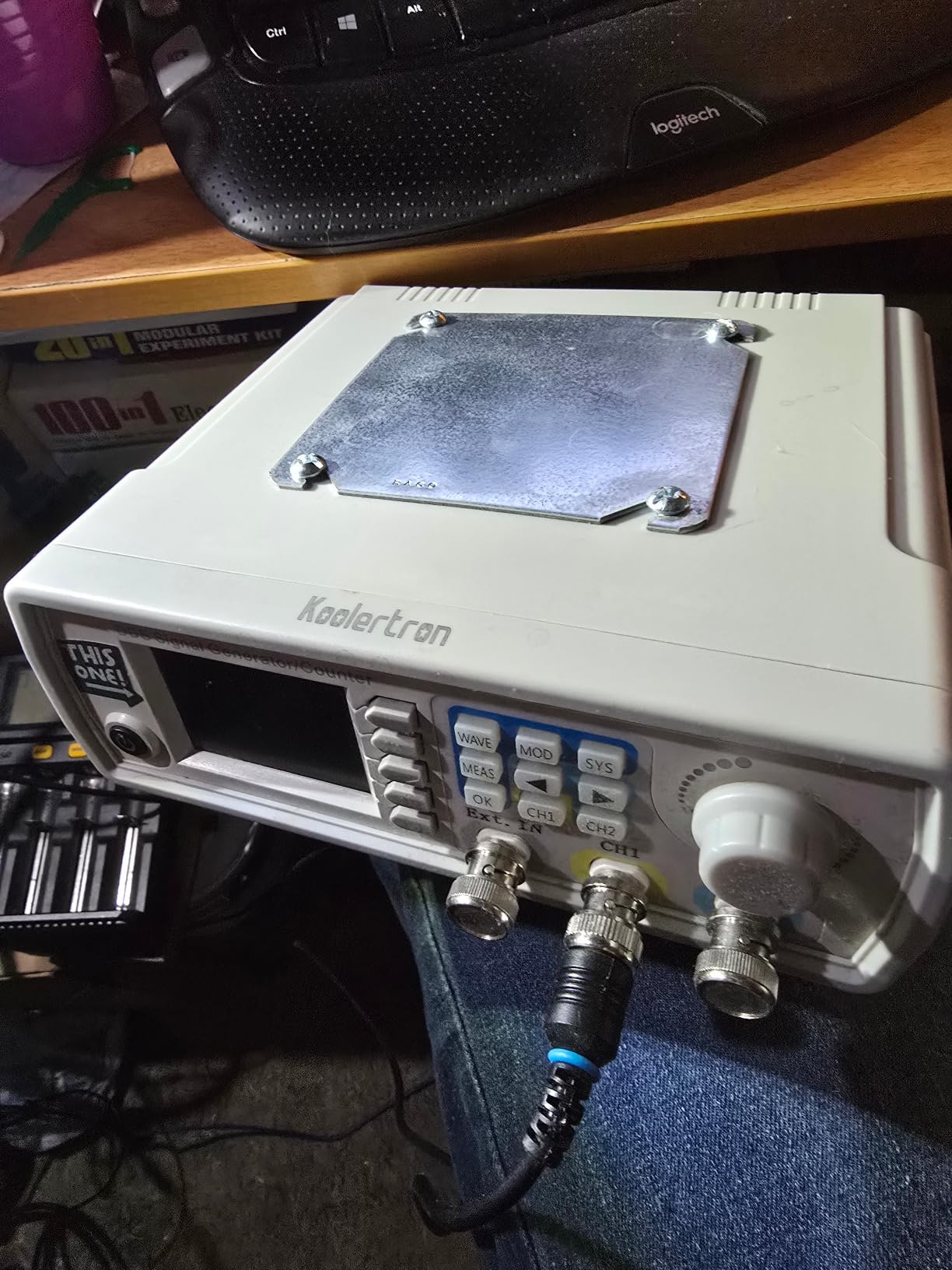 Koolertron Upgraded 60MHz DDS Signal Generator Counter,High Precision Dual-Channel Arbitrary Waveform Function Generator Frequency Meter 200MSa/s (60MHz) customer photo 1