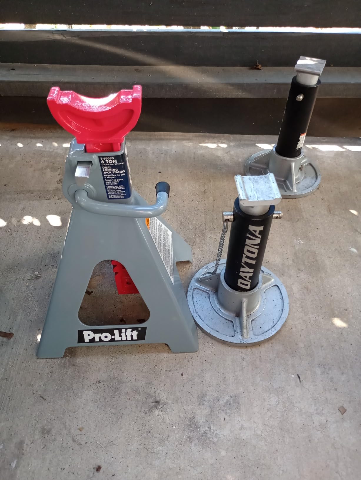 Pro-Lift Heavy Duty 6 Ton Jack Stands Pair - Double Locking Pins - Handle Lock and Mobility Pin for Auto Repair Shop customer photo 2