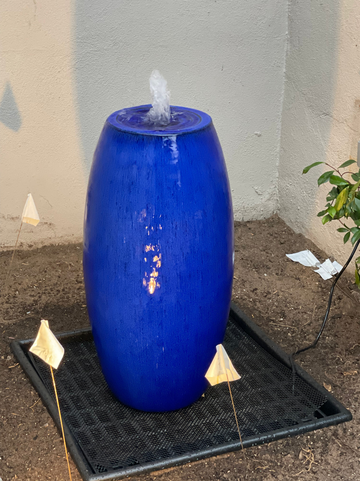 24x24 INCH Heavy Duty Fountain and Waterfall Basin Reservoir for DIY Water Features is Durable, Sturdy and Versatile, Has Pump Access Door, Will Not Rust customer photo 1