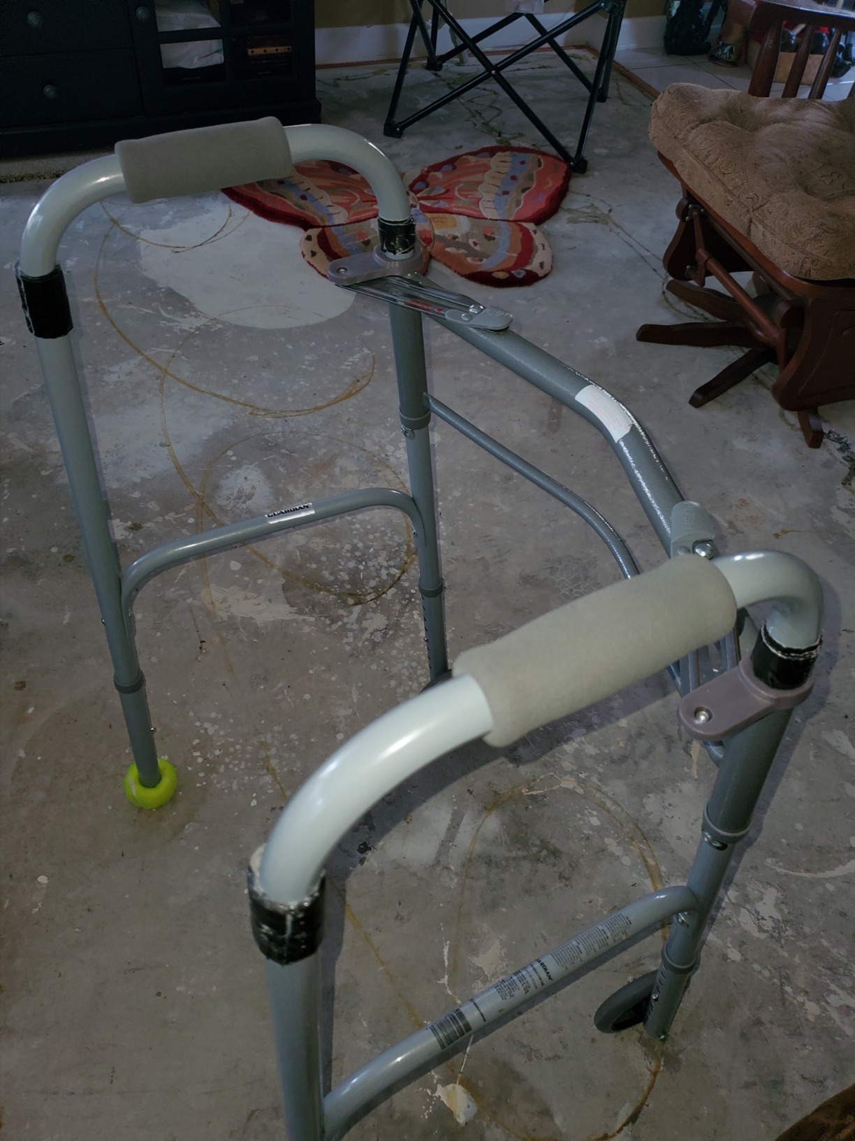 NOVA Walker Tray Table with Two Cup Holders and Spill-Proof Raised Edges for Seniors, Standard Folding Walker Accessory, 16 x 23 Inch customer photo 1