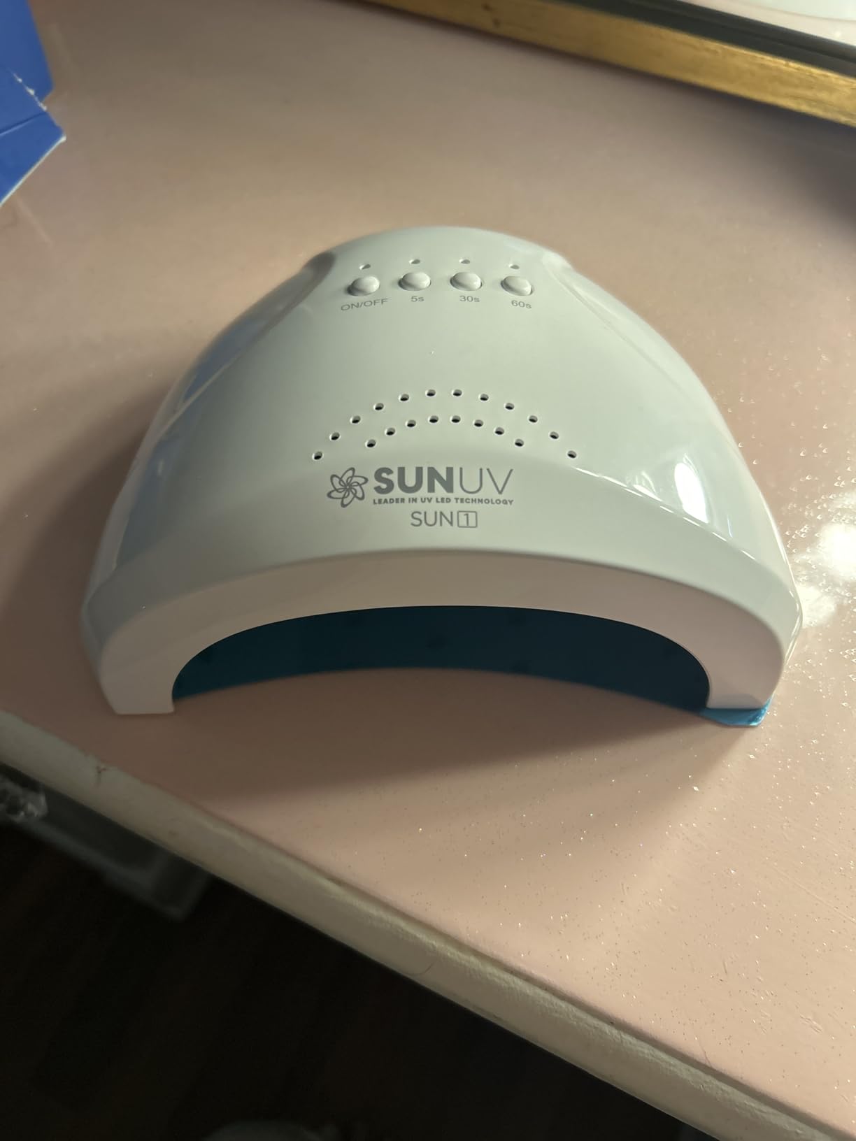SUNUV UV LED Nail Lamp, Gel Light for Nail Polish UV Dryer with 3 Timers SUNone White customer photo 2