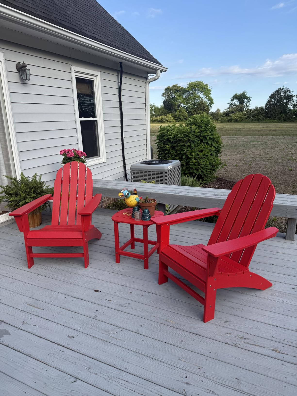 Vineyard Adirondack Chair, Outdoor Patio Furniture, All-Weather Composite, Pool Deck Garden Chair, Made in USA, Slate Grey customer photo 2