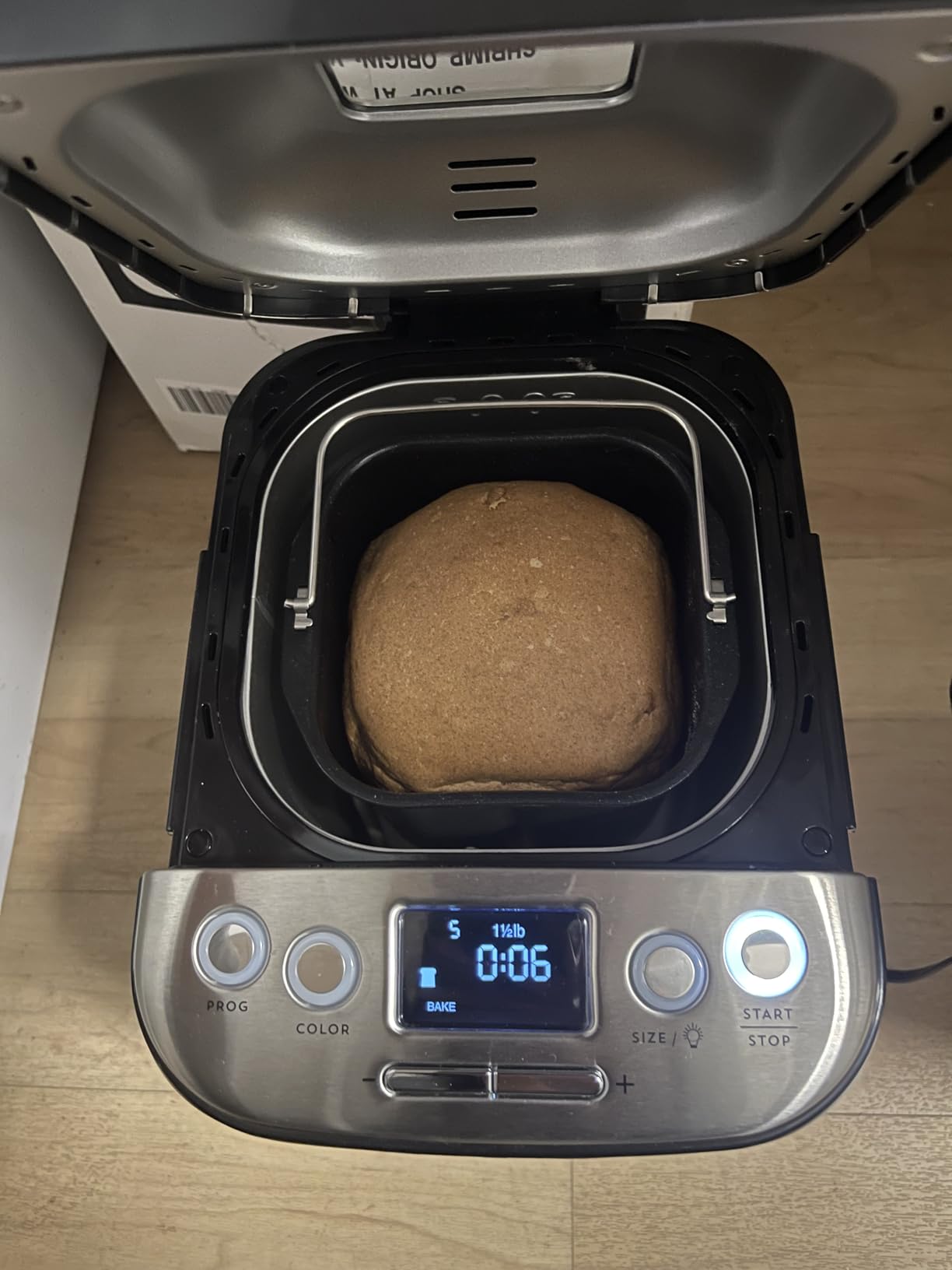 Cuisinart Bread Maker Machine, Stainless Steel Automatic Bread Machine with 12 Menu Options, 3 Loaf Sizes up to 2 Lb., 3 Crust Colors, Removable Nonstick Baking Pan & Kneading Paddle, CBK-110NAS customer photo 1