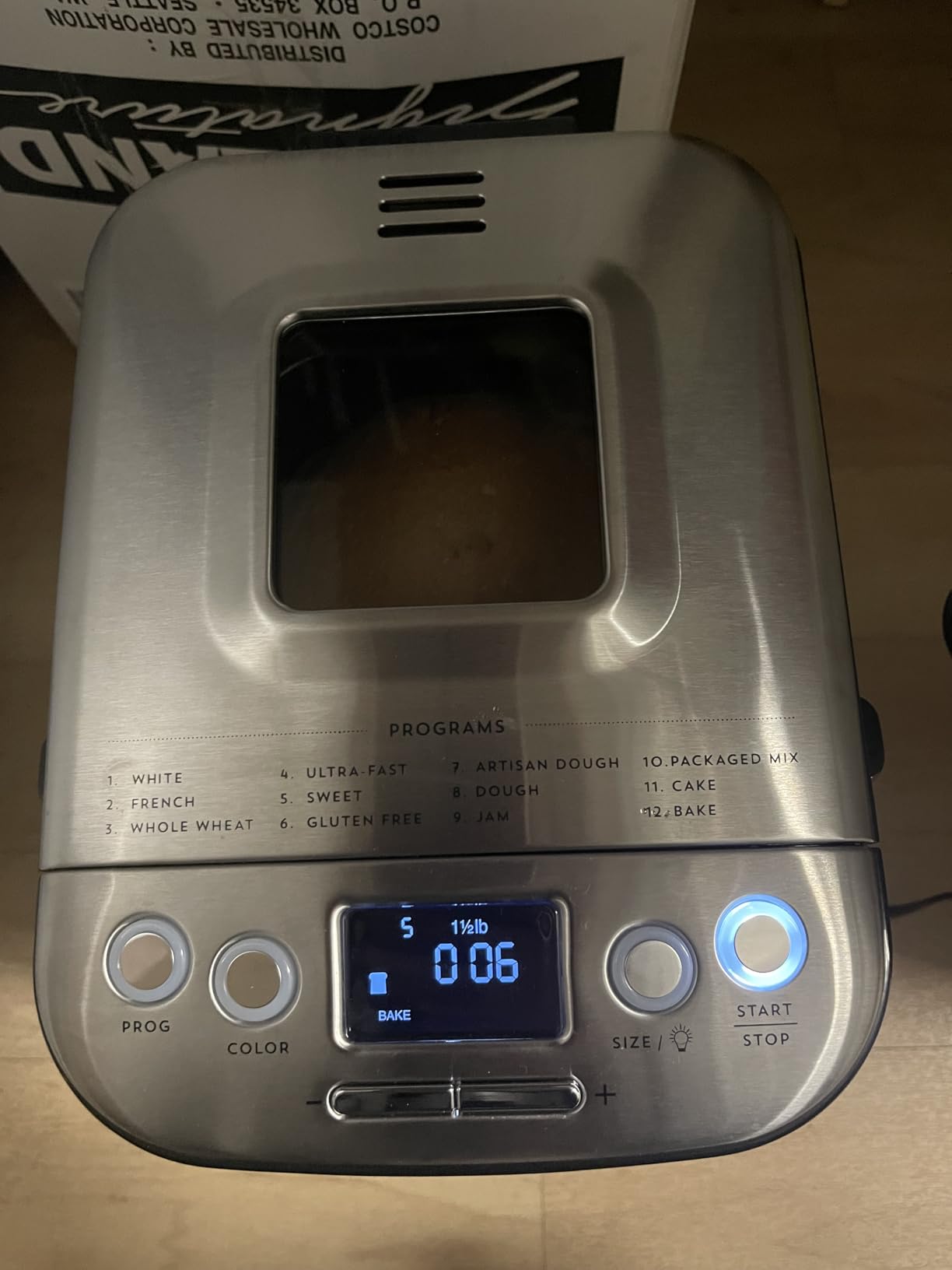 Cuisinart Bread Maker Machine, Stainless Steel Automatic Bread Machine with 12 Menu Options, 3 Loaf Sizes up to 2 Lb., 3 Crust Colors, Removable Nonstick Baking Pan & Kneading Paddle, CBK-110NAS customer photo 2