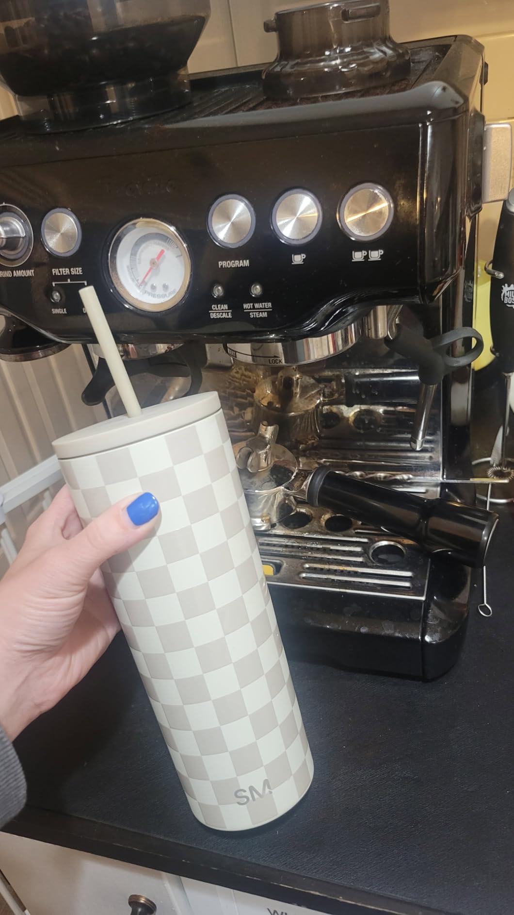 Simple Modern Classic Tumbler with Straw Lid | Insulated Iced Coffee Cup Reusable Stainless Steel Water Bottle Travel Mug | Gifts for Women Men Her Him | 24oz | Midnight Black customer photo 2
