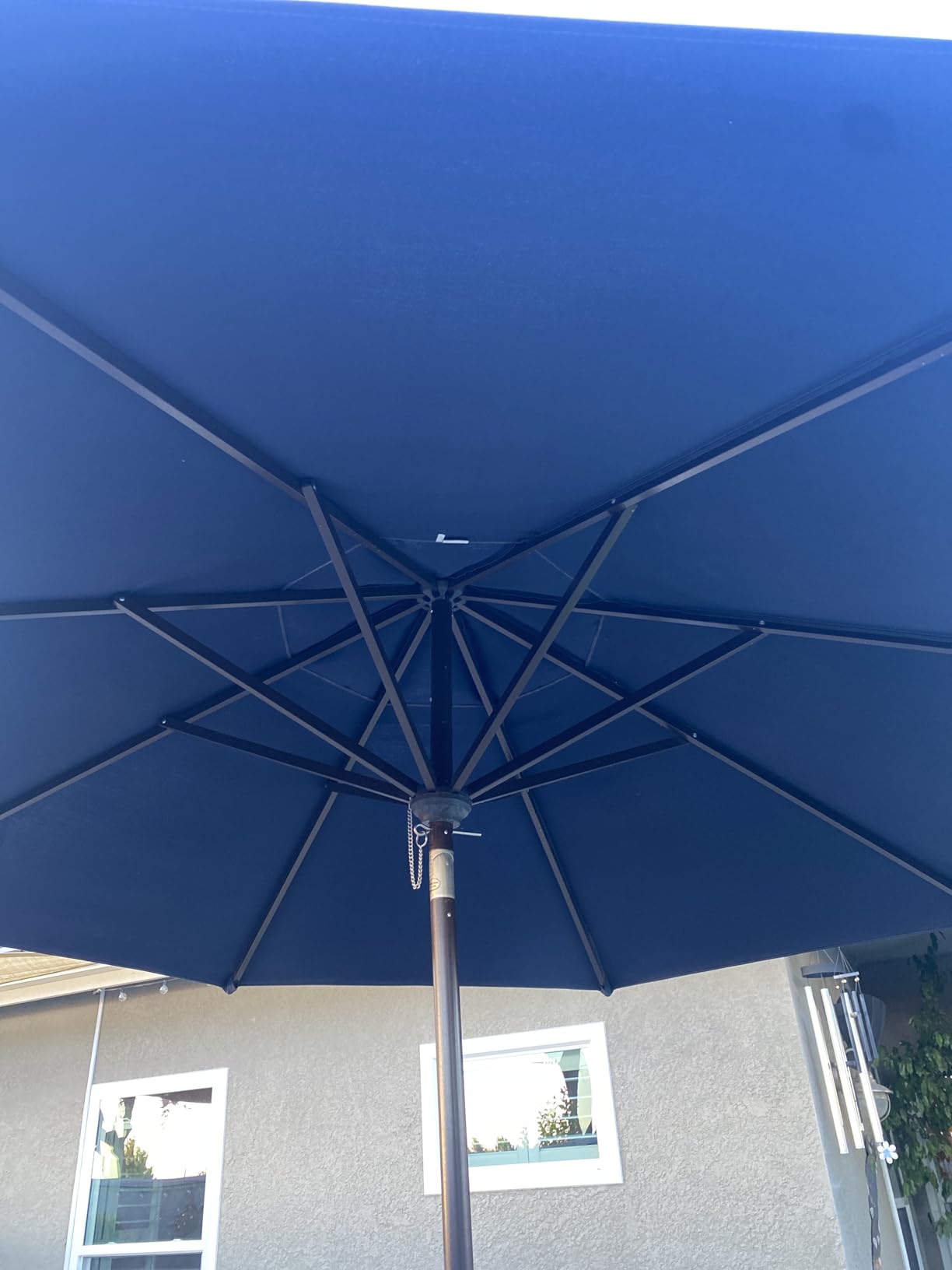 EliteShade USA 10-Year-Non-Fading 9Ft Market Patio Umbrella, UPF 50+ UV Protection Performance Sun Umbrella, Heavy Duty Commercial Grade Outdoor Table Umbrella with Crank & Tilt, Windproof Vented Top for Garden, Pool, Deck and Outdoor Playsets, Forest Green customer photo 1
