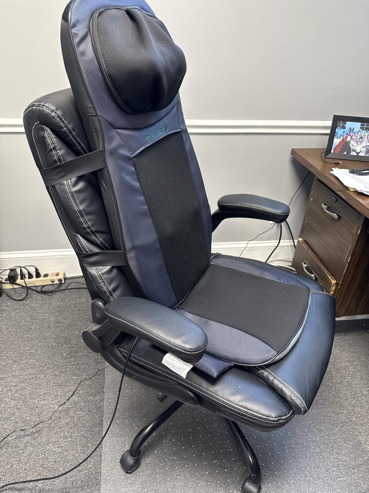 Snailax Shiatsu Neck & Back Massager with Heat Chair Pad Kneading Massage | Adjustable Neck Massage, Spot & Rolling Massage, Seat Vibration, 5/10/15 Min Timer customer photo 1