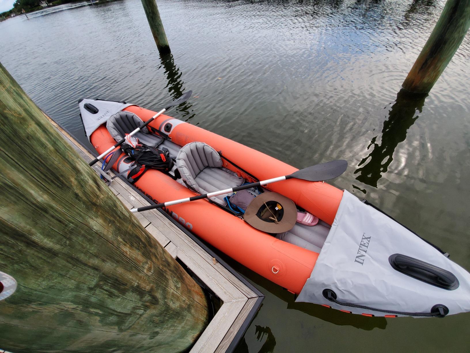 INTEX 68309EP Excursion Pro K2 Inflatable Kayak Set: Includes Deluxe 86in Kayak Paddles and High-Output Pump - SuperTough PVC - Adjustable Bucket Seat - 2-Person customer photo 1