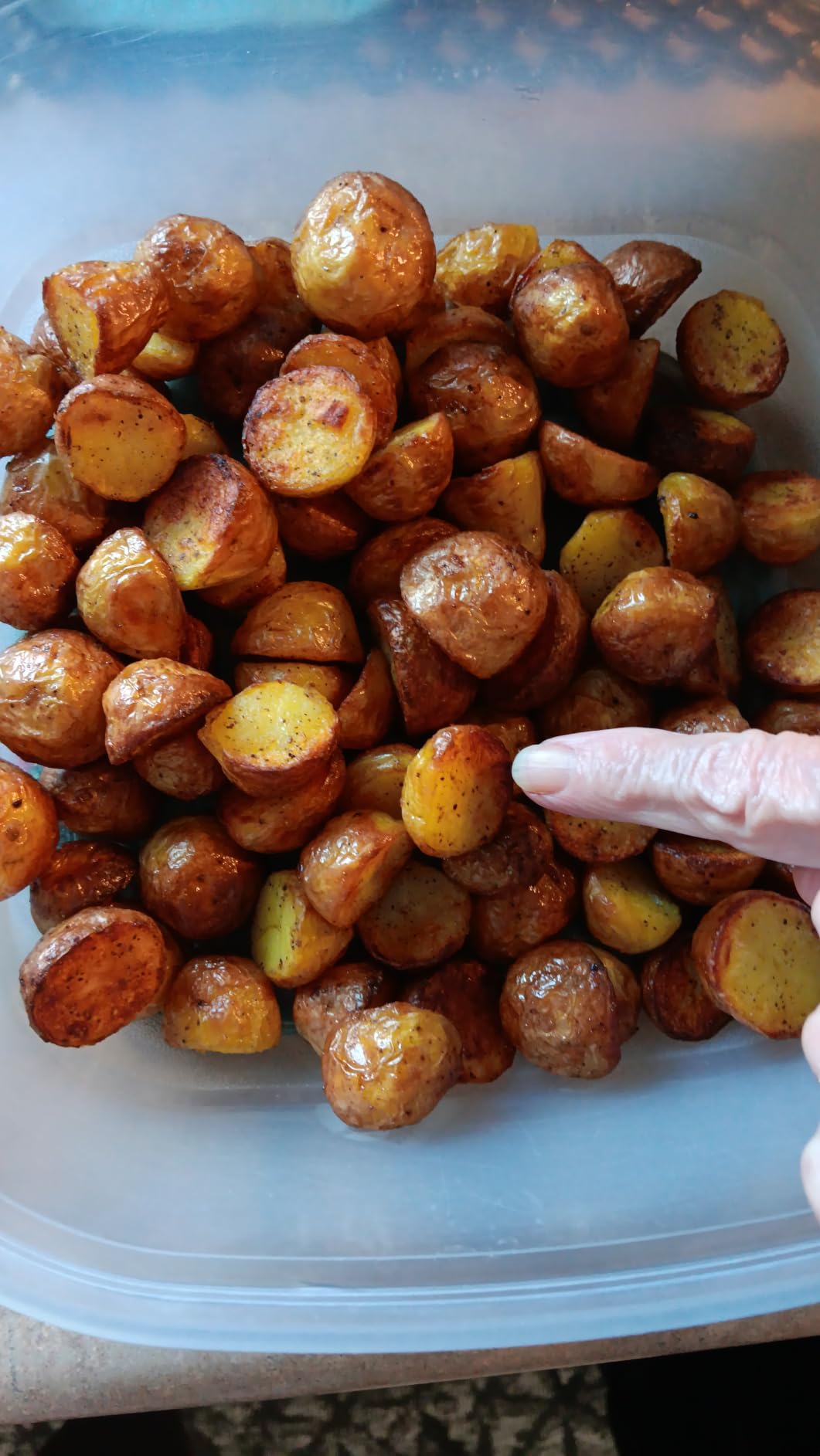 Ninja Air Fryer, 4 QT Capacity, 4-in-1 Roast, Crisp, Reheat & Dehydrate, AF101 customer photo 1