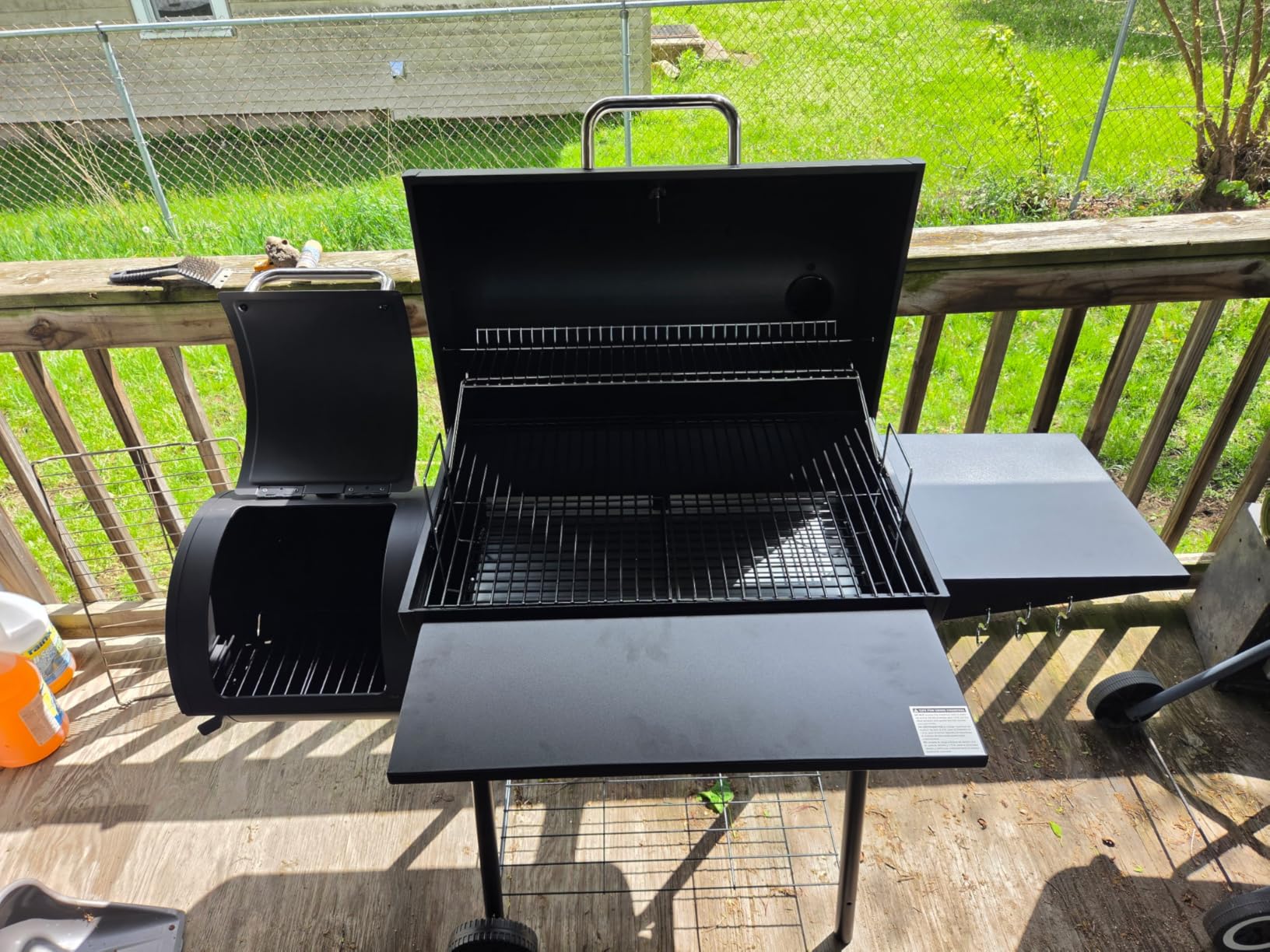 Royal Gourmet CC1830S BBQ Charcoal Grill and Offset Smoker, 823 Square Inch Cooking Surface, Outdoor for Camping, Black customer photo 1