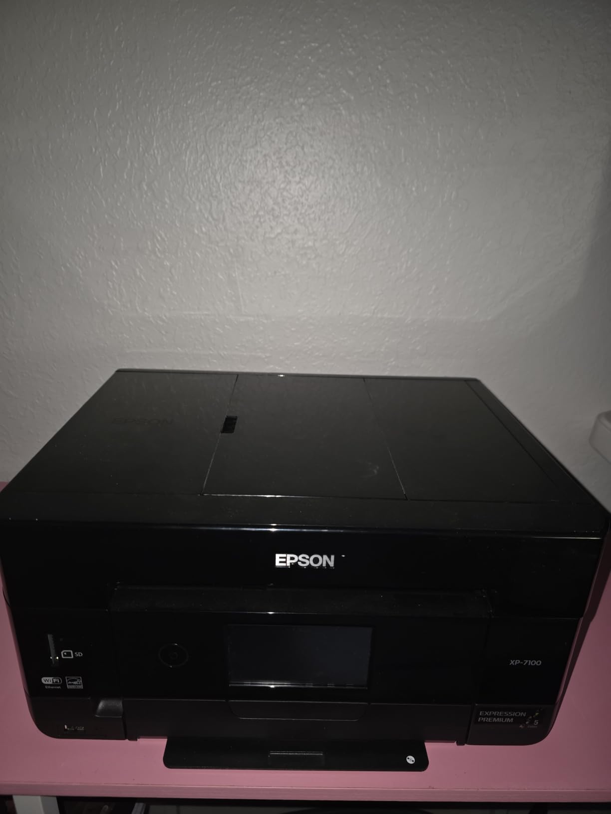 Epson Expression Premium XP-7100 Wireless Color Photo Printer with ADF, Scanner and Copier, Black, Small customer photo 1