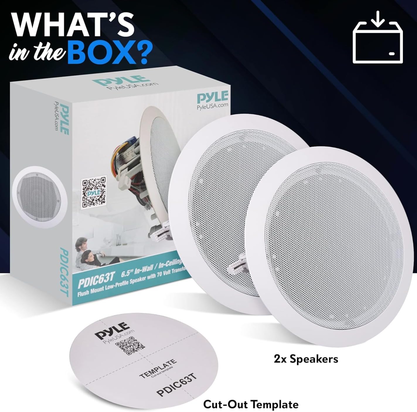 Pyle Ceiling Mount Speaker - 8