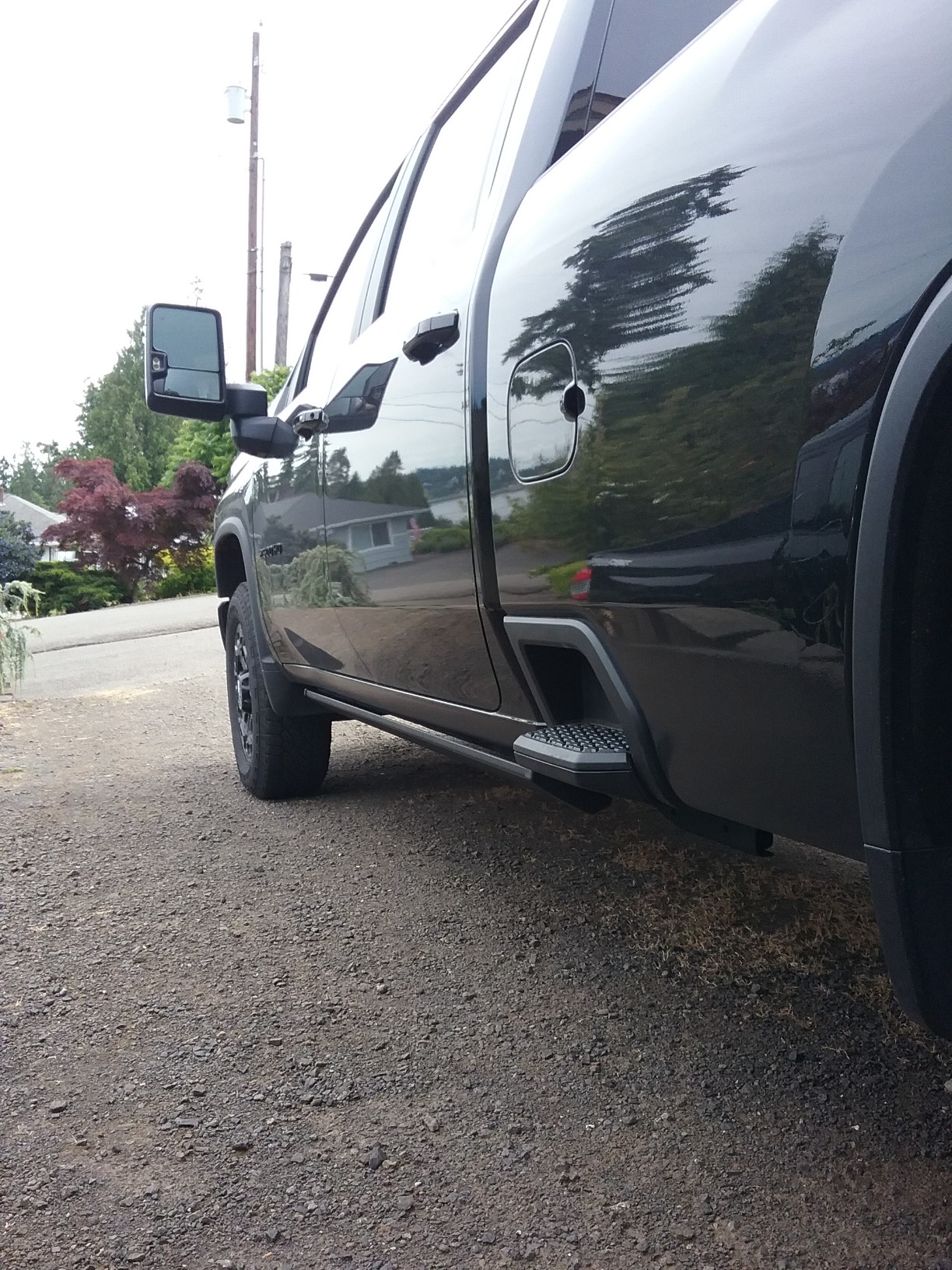 RealTruck AMP Research PowerStep Plug-N-Play Retractable Electric Truck Steps with LED Step Lights | Fits 2019 - 2021 Chevrolet Silverado & GMC Sierra 1500 | 76254-01A customer photo 1