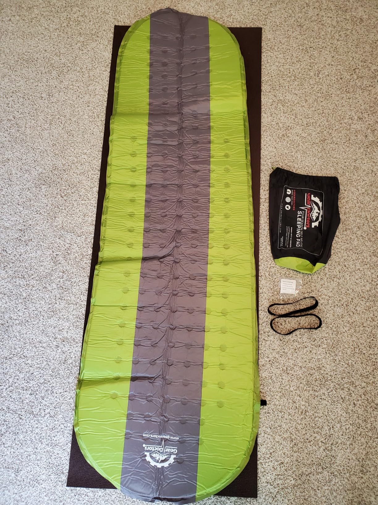 Gear Doctors Oxylus 4.3 R-Value Insulated Foam Self Inflating Sleeping Pad Camping - Sleeping Pad Backpacking Air Mattress - Camping Mattress Self Inflating Camp Mat 4 Seasons Sleep Mat customer photo 2