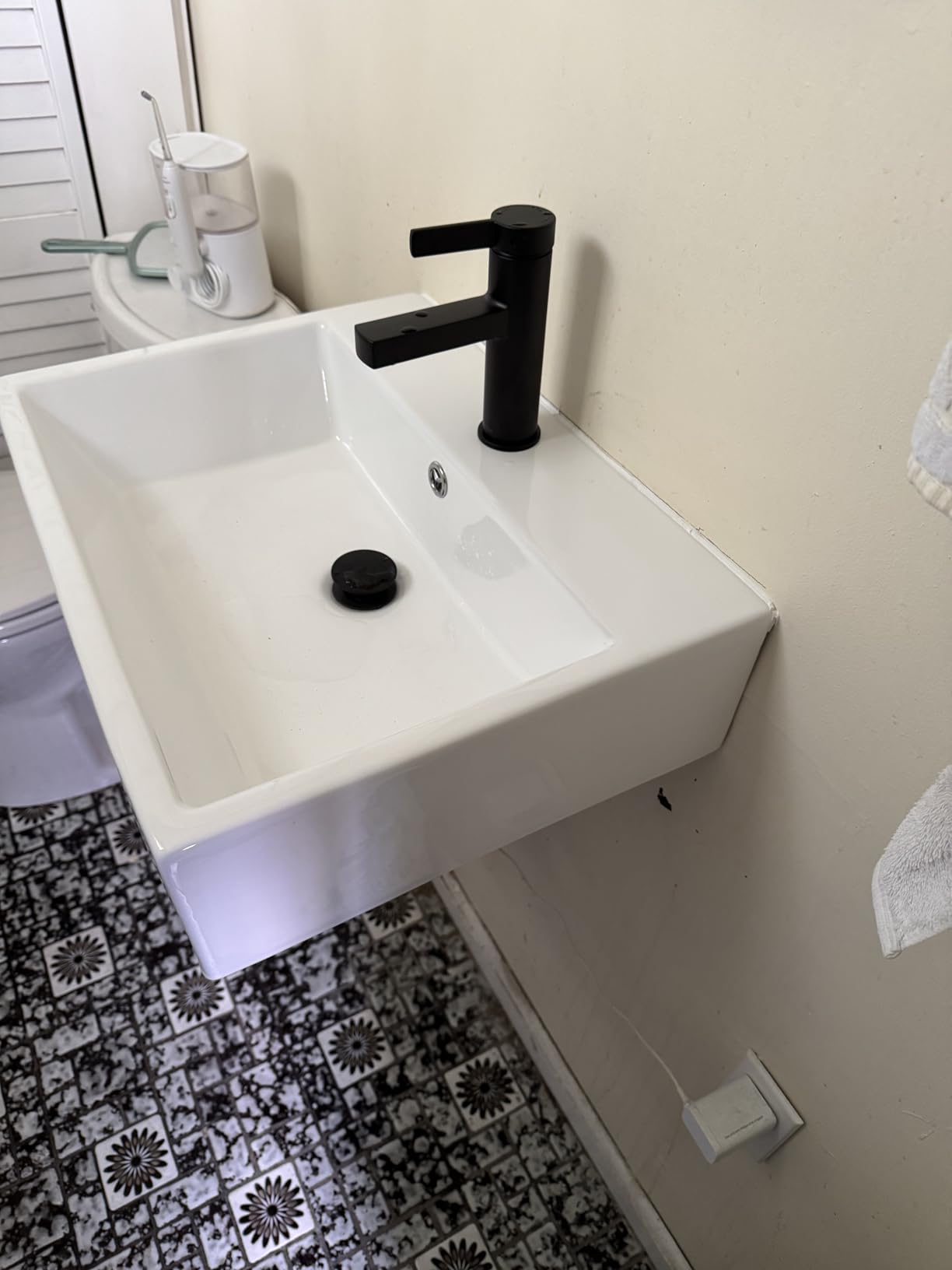 Lordear Vessel Sink Rectangle 19 Inch Bathroom Sink, Rectangular Modern Above Counter Porcelain Ceramic Vessel Vanity Sink customer photo 1