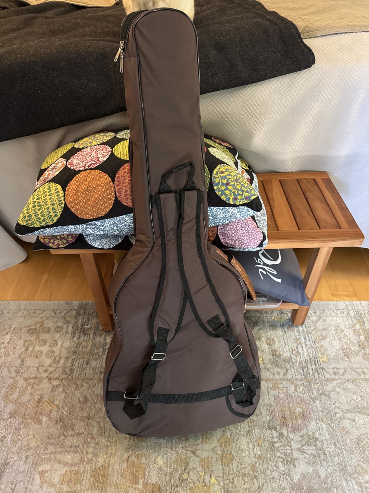 CAHAYA Guitar Bag 40 41 42 In 6 Pockets Guitar Case Water Resistent Oxford Cloth 0.5 In Extra Thick Sponge Padded for Acoustic Classical Guitar with Anti-theft Pocket CY0150 customer photo 2