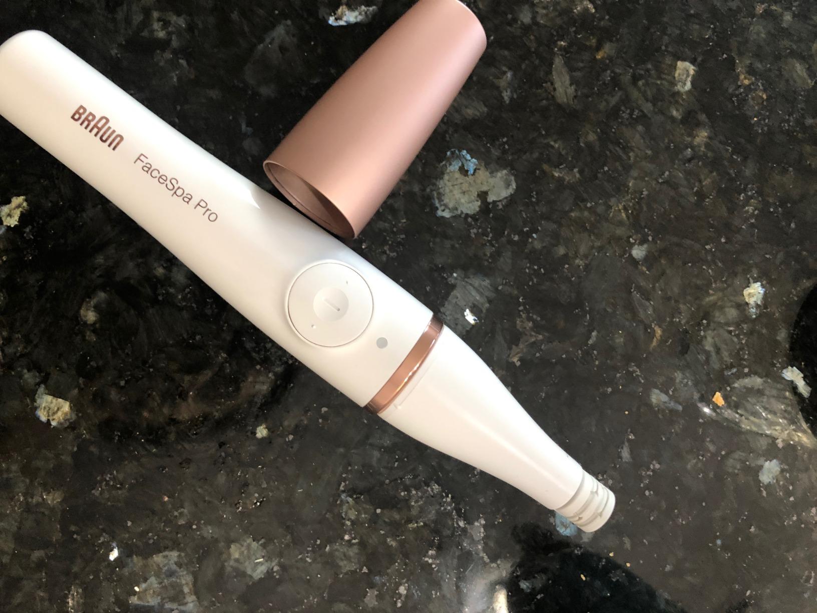 Braun Face Epilator Facespa Pro 911, Facial Hair Removal for Women, Hair Removal Device, 3-in-1 Epilating, Cleansing Brush and Skin Toning with 3 Extras customer photo 2