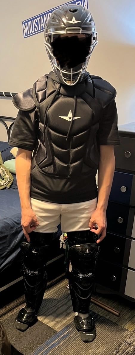 All-Star S7 Axis Ages 9 to 16 - Baseball Catching Equipment Kit (Includes Helmet, Chest Protector, Leg Guards), Meets NOCSAE customer photo 1