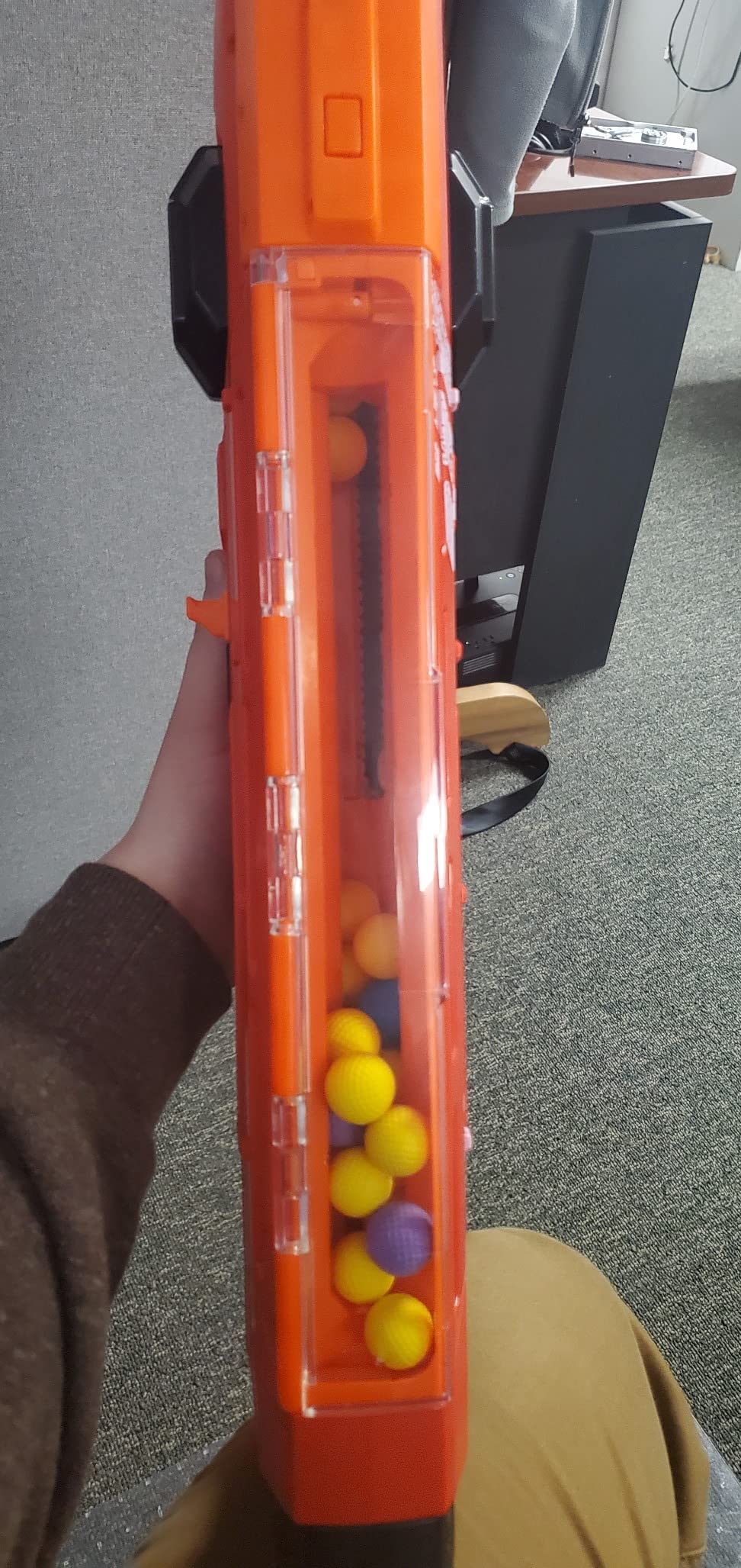 Nerf Perses MXIX-5000 Rival Motorized Blaster, Fastest Blasting Rival System, Rechargeable Battery, Quick-Load Hopper customer photo 1