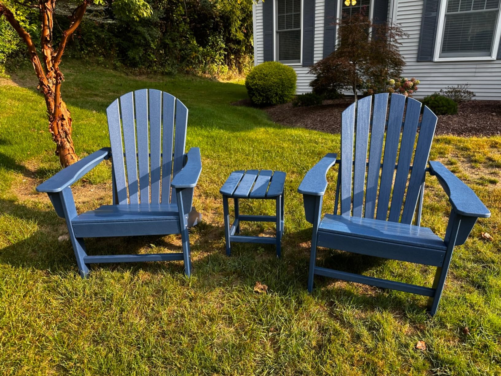 Signature Design by Ashley Sundown Treasure Outdoor Patio HDPE Adirondack Chair, Light Brown customer photo 1