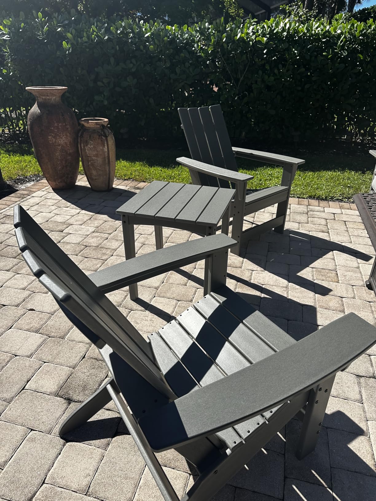 Signature Design by Ashley Sundown Treasure Outdoor Patio HDPE Adirondack Chair, Light Brown customer photo 2