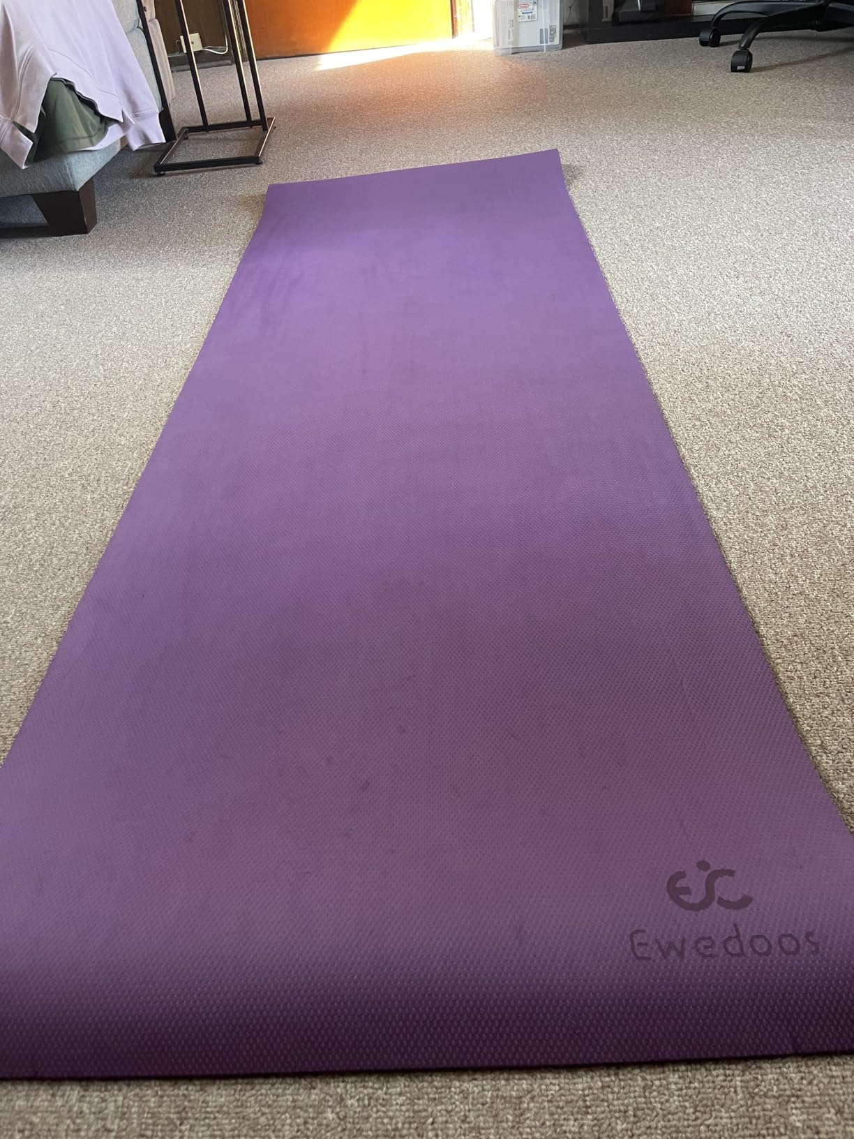 Ewedoos Eco Friendly Yoga Mat Thick TPE Yoga Mat Non Slip Anti-tear Exercise Workout Mat customer photo 1