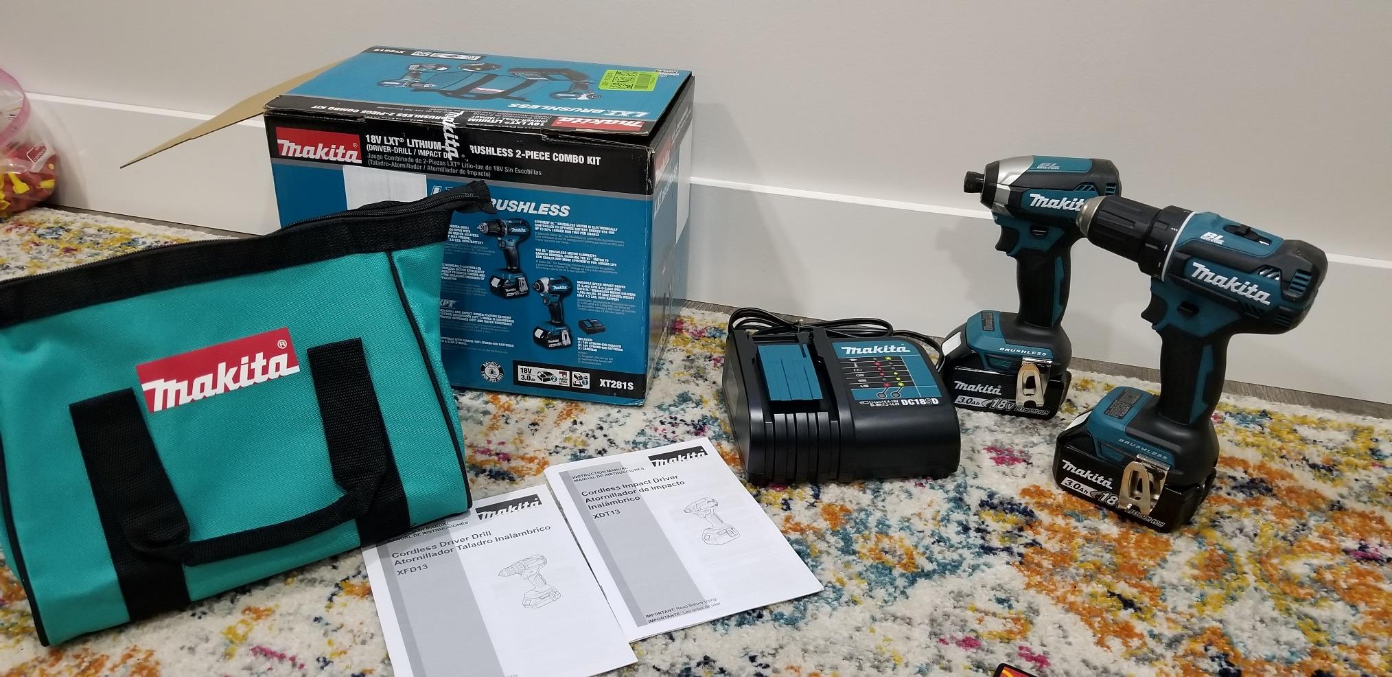 Makita XT281S 18V LXT Lithium-Ion Brushless Cordless 2-Pc. Combo Kit (3.0Ah) customer photo 2