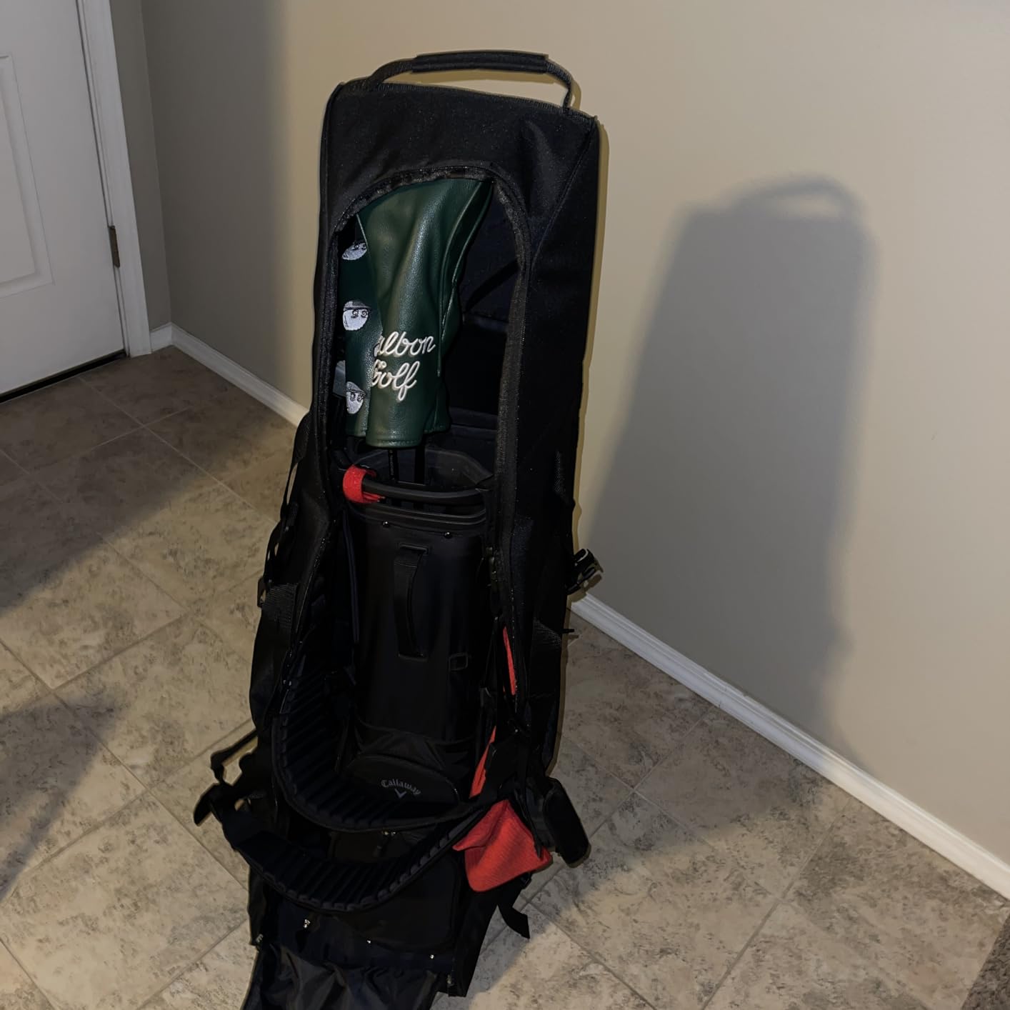 Himal Outdoors Soft-Sided Golf Travel Bag with Wheels - Heavy Duty 600D Polyester Oxford Wear-Resistant, Excellent Zipper Universal Size customer photo 1