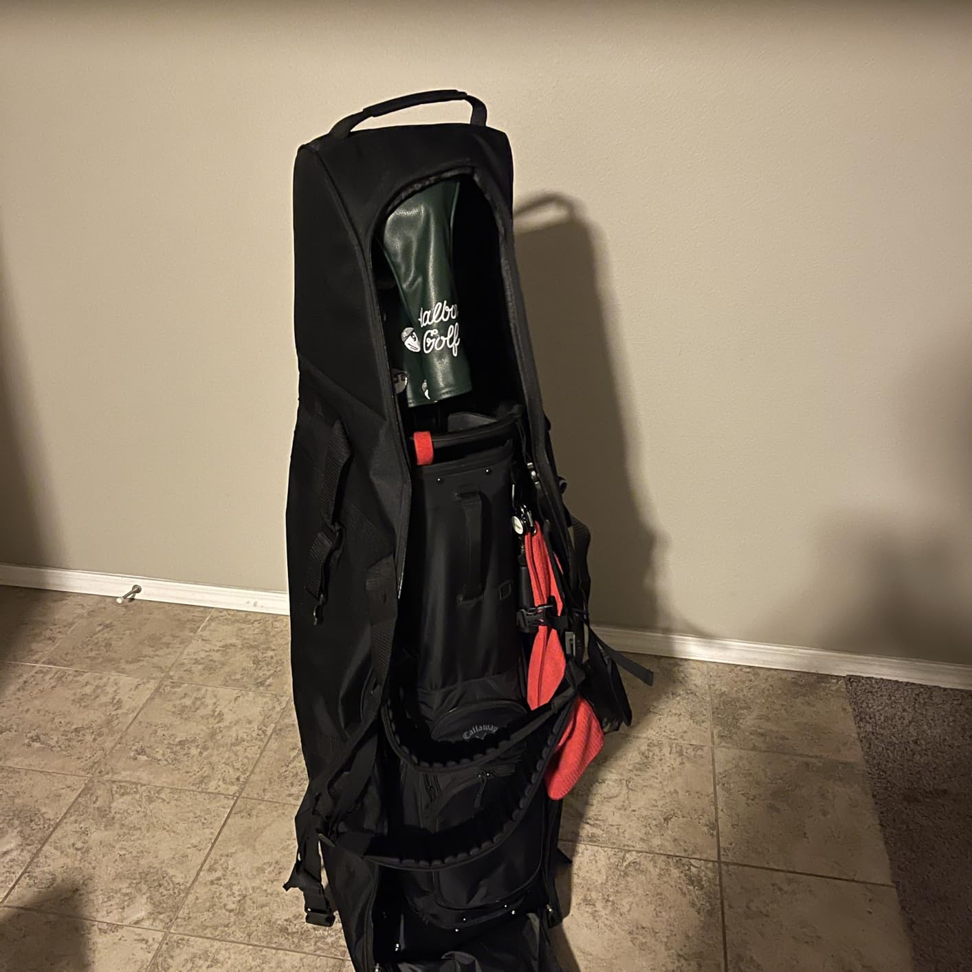 Himal Outdoors Soft-Sided Golf Travel Bag with Wheels - Heavy Duty 600D Polyester Oxford Wear-Resistant, Excellent Zipper Universal Size customer photo 2