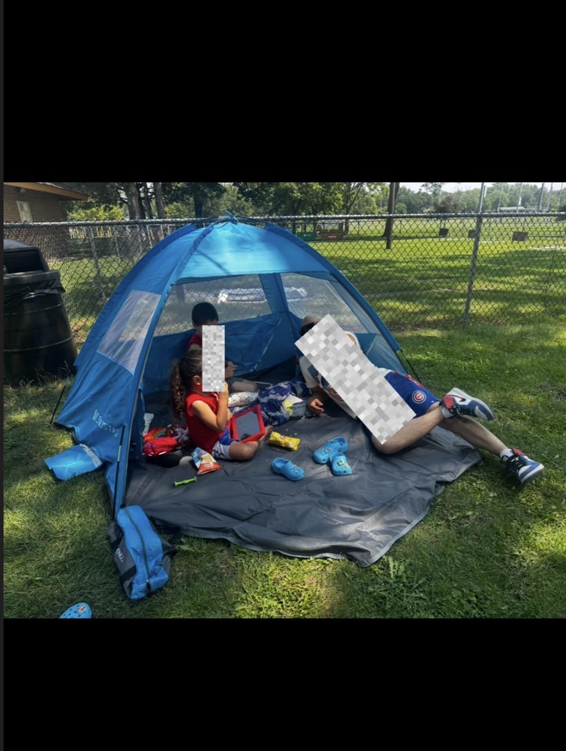 Venustas Beach Tent Sun Shelter for 3/4/6/8 Person, UPF 50+ UV Protection Beach Canopy, Lightweight and Easy Setup Cabana, Portable Shade Tent customer photo 2