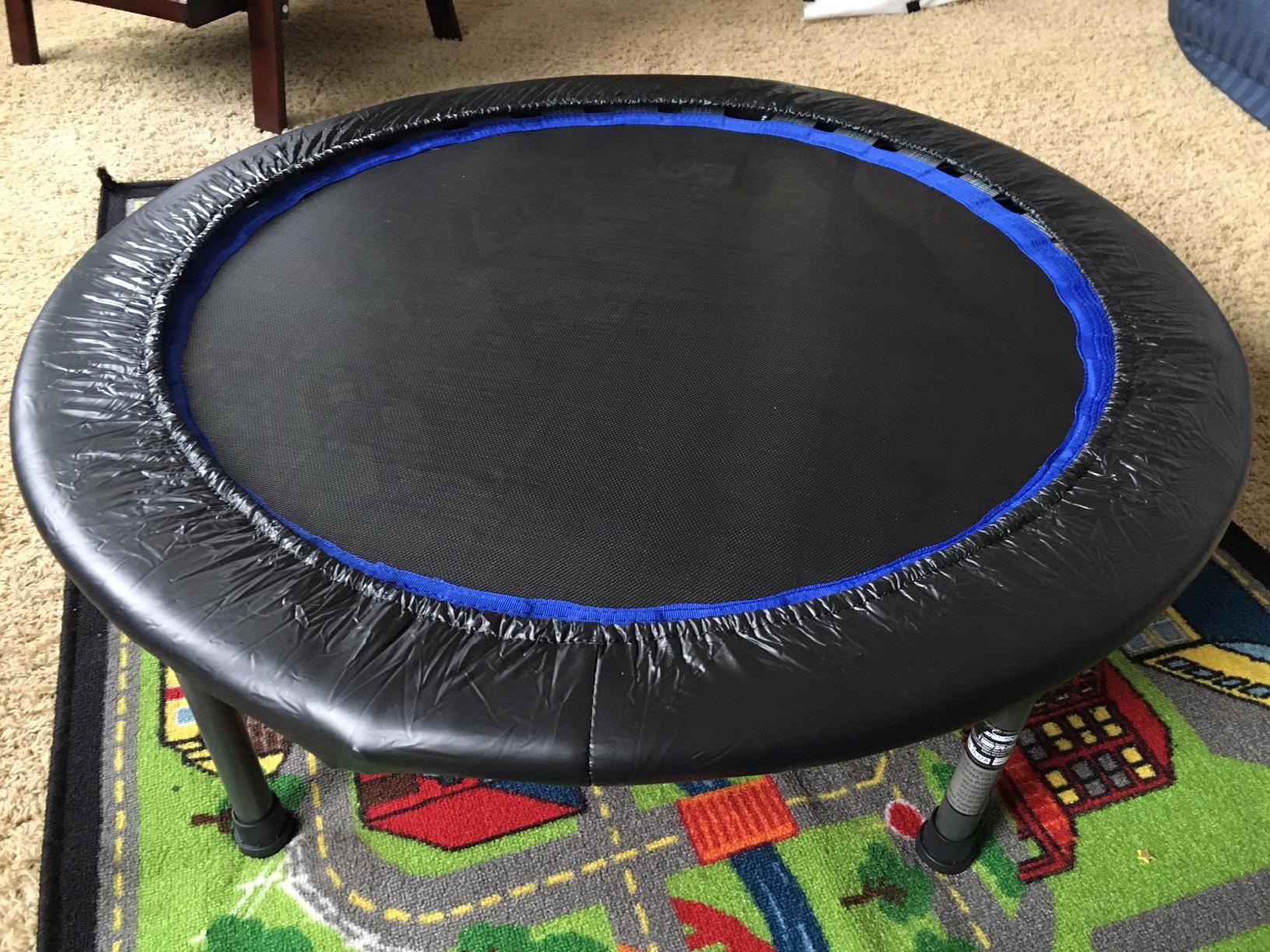 Stamina Folding Trampoline with Smart Workout App, Black - Portable Fitness Rebounder for Home Gym, Cardio & Strength Training customer photo 1