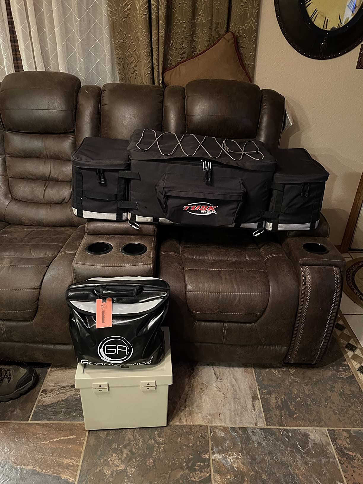 GearAmerica Off Road Recovery Kit, 9 Ton, Includes Tow Strap, Tree Saver, Snatch Block Pulley, D-Ring Shackles, Winch Line Dampener Bag, Gloves - Off Road Recovery Gear, 4x4, Orange customer photo 1