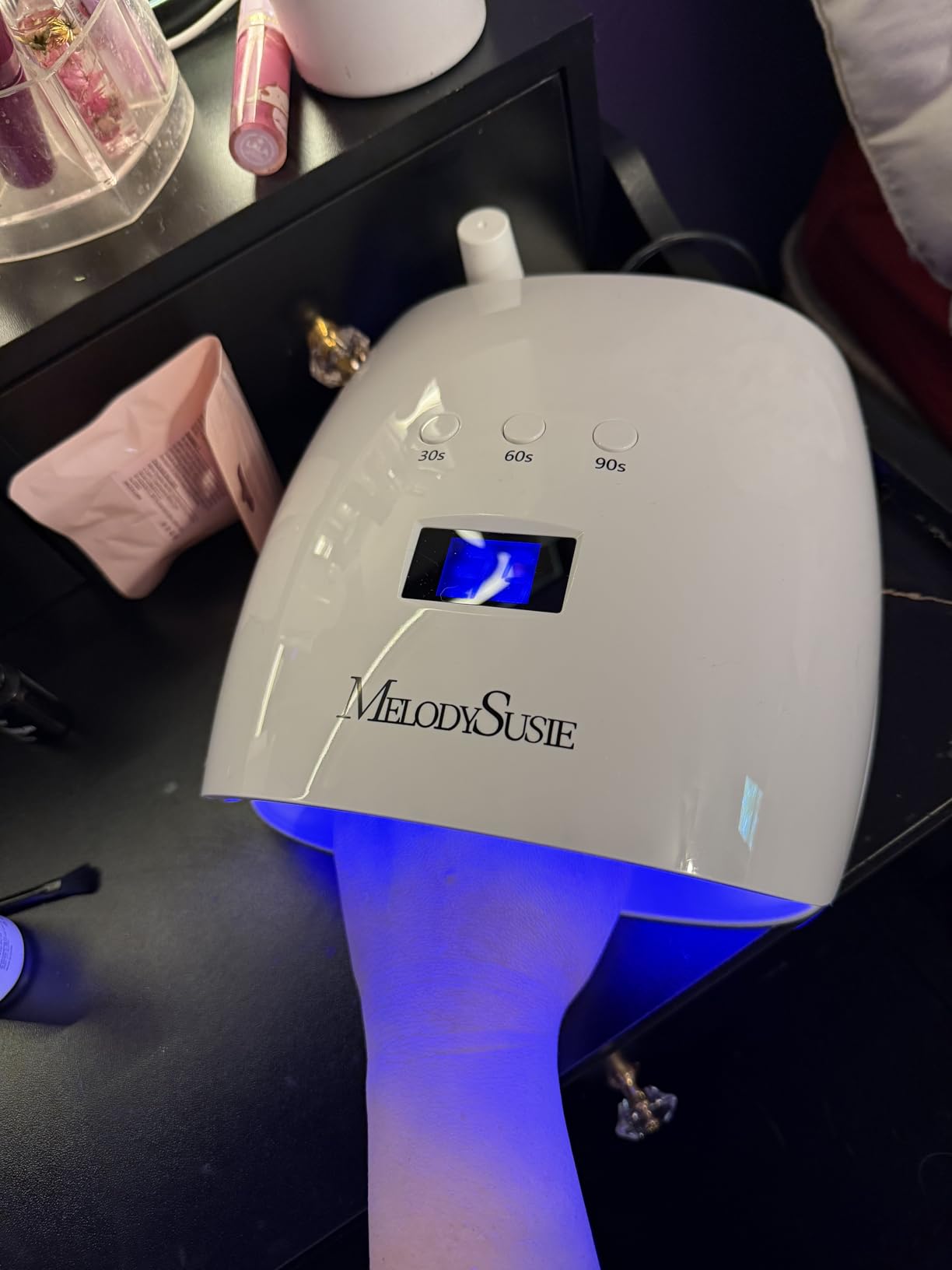 MelodySusie Professional UV LED Nail Lamp, P-Plus30I High Efficient Nail Dryer with 3 Timers & Detachable Base Cures All Hard Gels customer photo 1