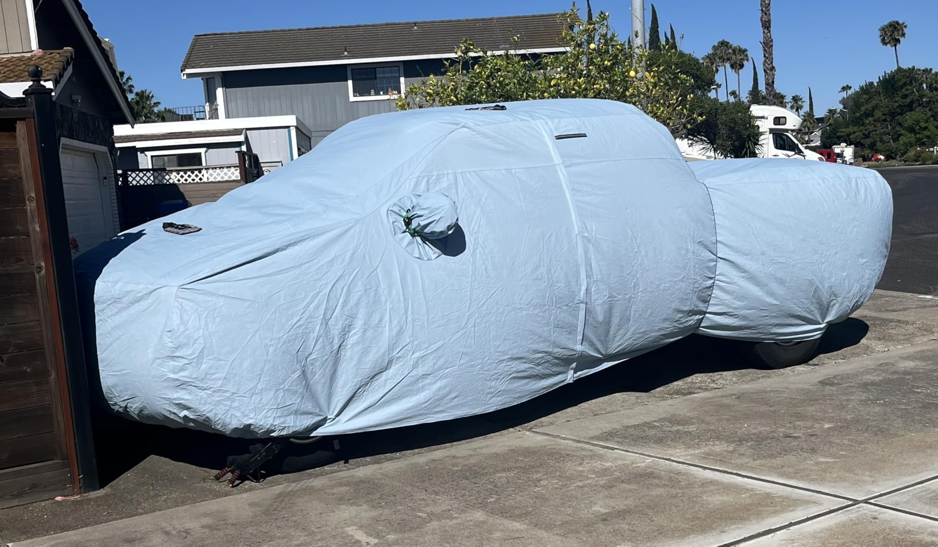iCarCover 15-Layer Car Cover Waterproof All Weather | Premium Quality Car Covers for Automobiles 100% UV Protection, Mustang, Camaro, XK, 4-Series, M4, Supra, Thunderbird, Size C10 (See Size Chart) customer photo 1