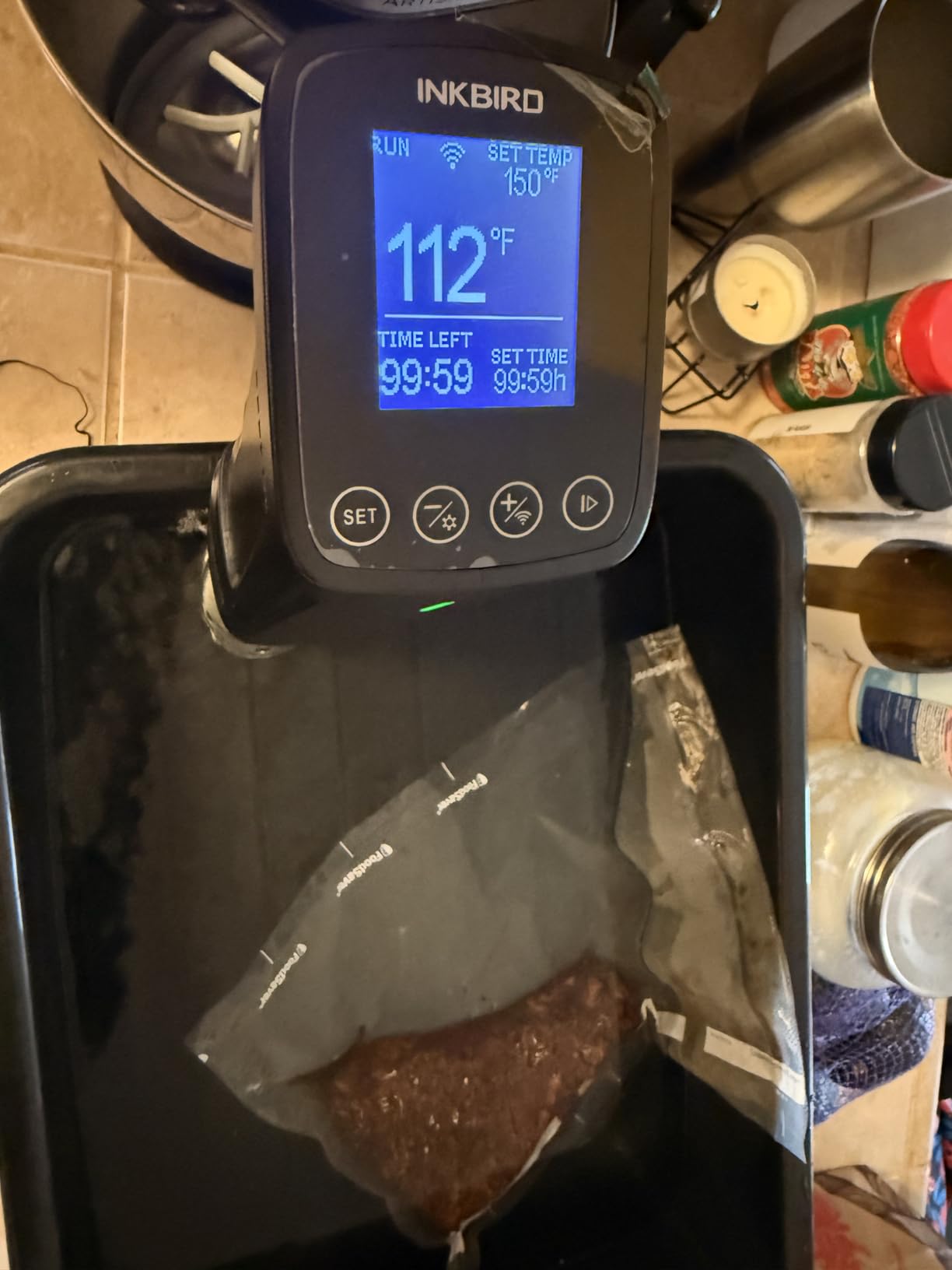 INKBIRD WIFI Sous Vide Cooker ISV-100W, 1000 Watts Sous Vide Machine Immersion Circulator with 14 Free Preset Recipes customer photo 1