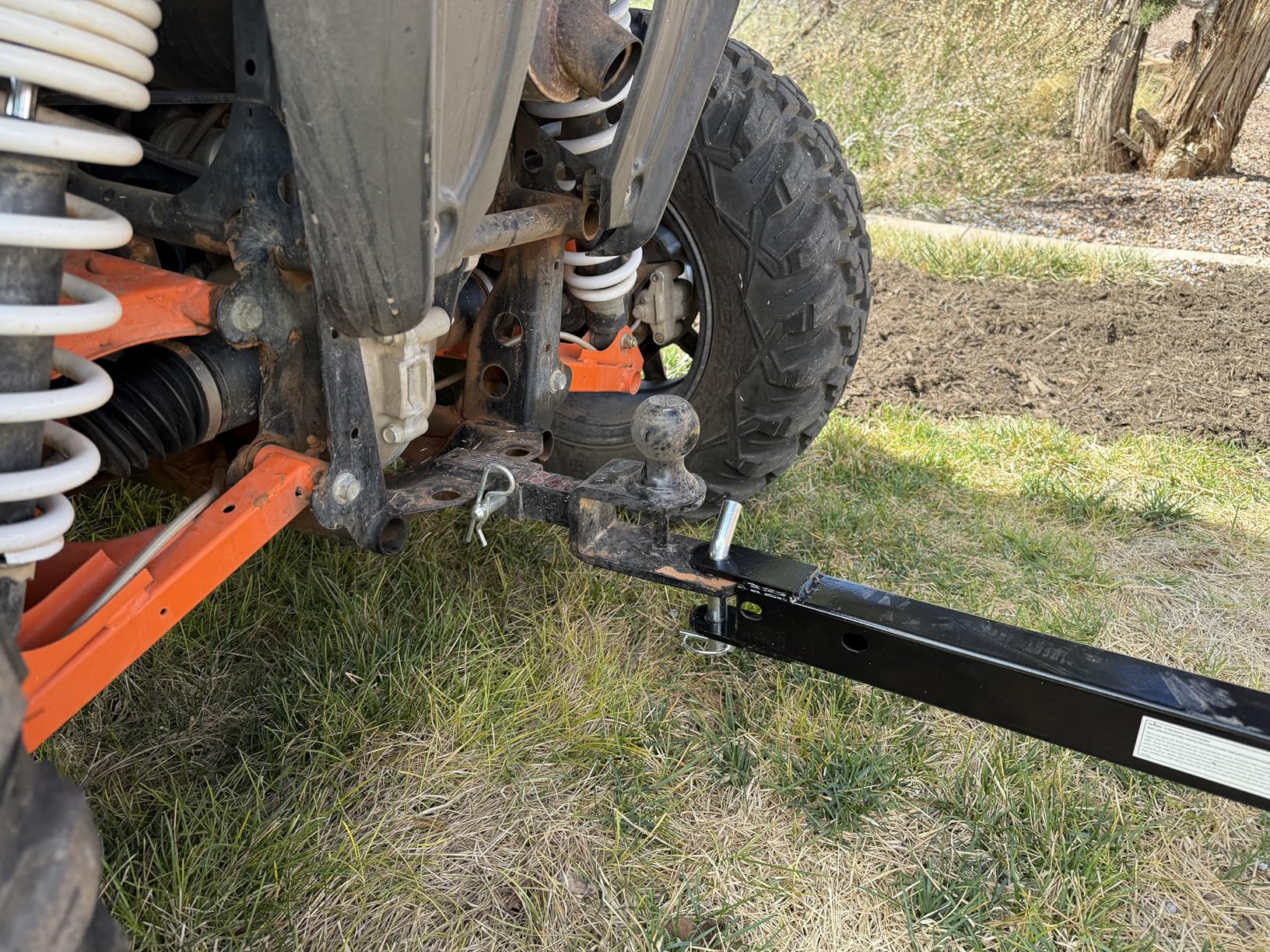 Impact IMPLEMENTS 1500lb ATV/UTV/Tractor Trailer with Solid Steel Floor, Aggressive Tires, & Pivoting Tongue. Great for Agricultural Use & Land Management. Designed in Trademarked in The USA! customer photo 2