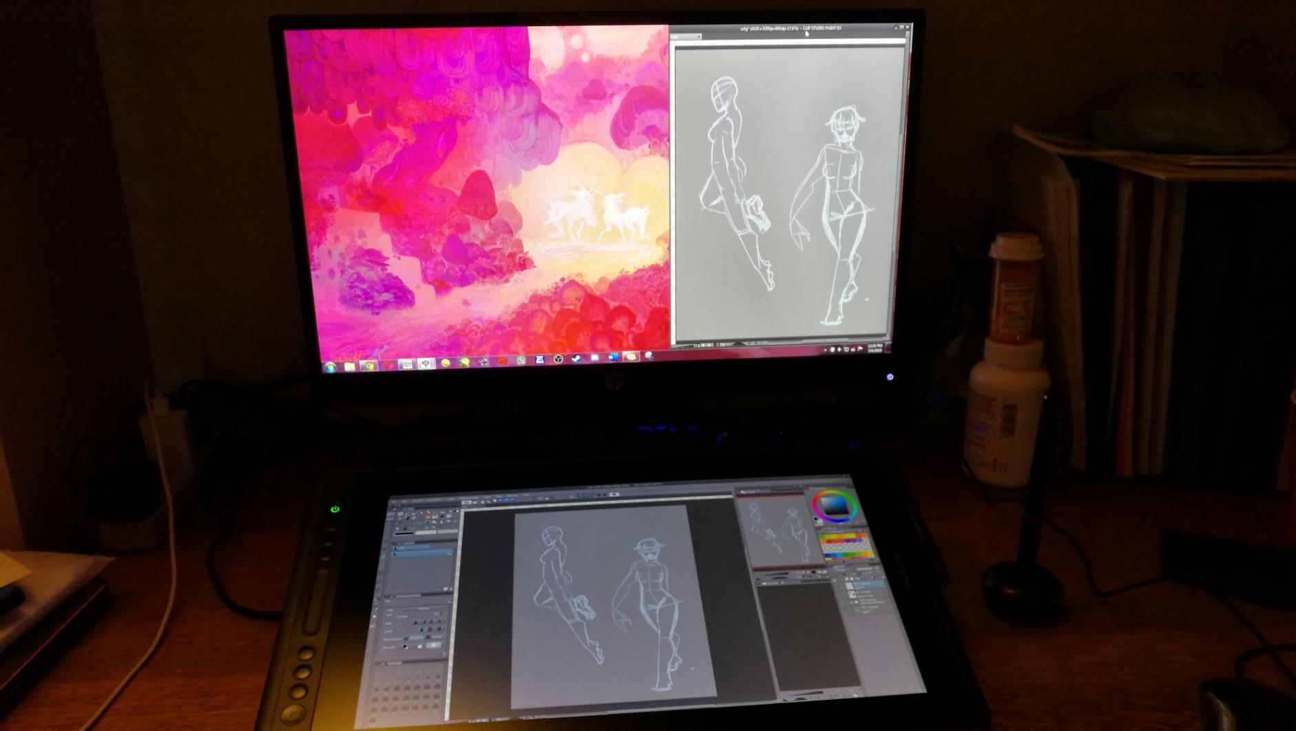 HUION KAMVAS Pro 16 Drawing Tablet with Screen, 15.6 inch Pen Display Anti-Glare Glass 6 Shortcut Keys Adjustable Stand, Graphics Tablet for Drawing, Writing, Design, Work with Windows, Mac and Linux customer photo 1