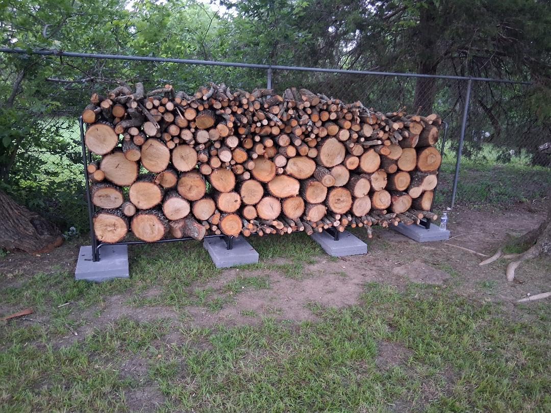 VIVOHOME 4 ft Heavy Duty Firewood Rack Outdoor with Cover, Black | Fire Wood Storage Rack, Log Holder and Cover Combo Set with Zipper customer photo 2