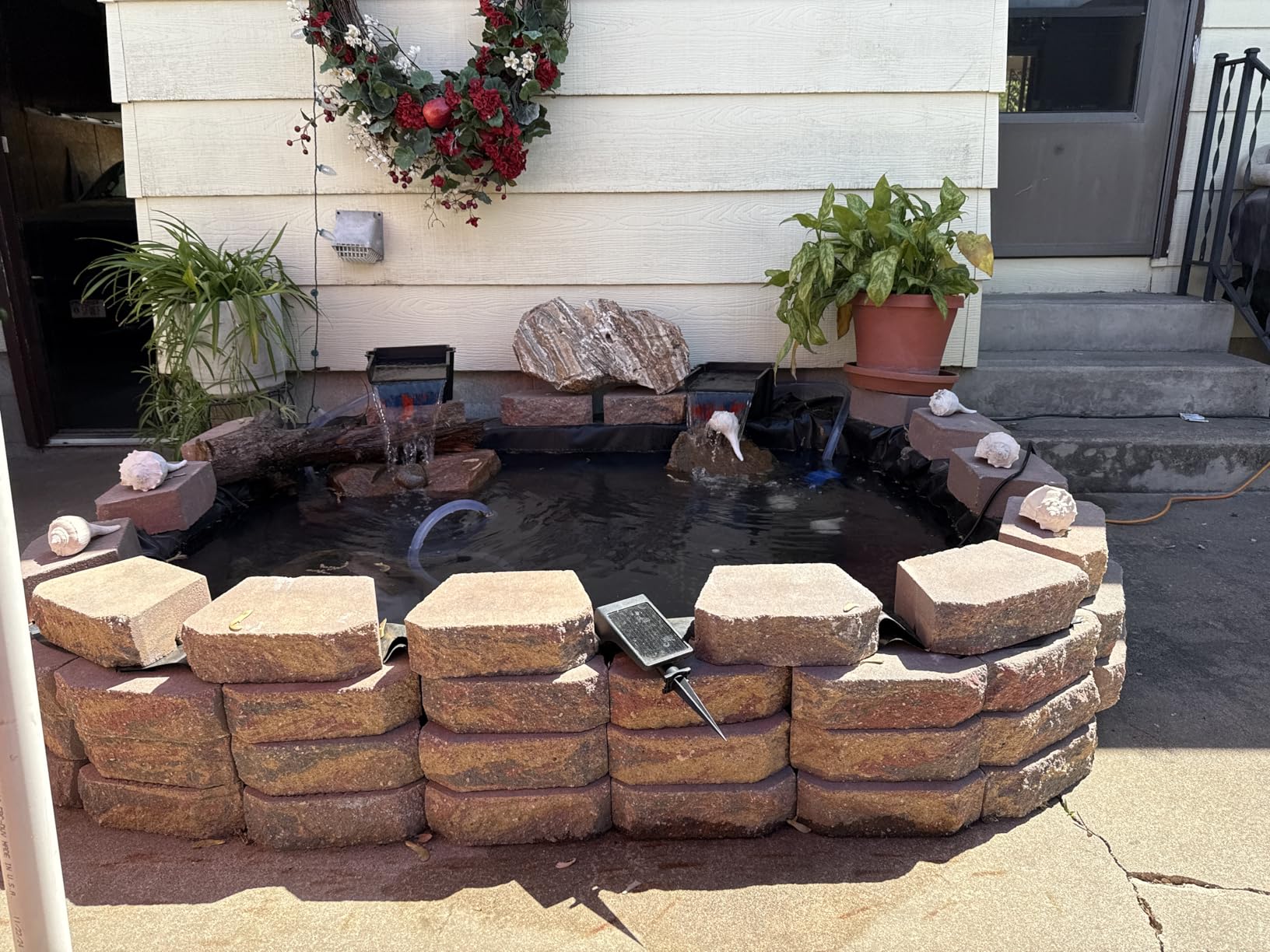 smartpond Waterfall Spillway, 8 inch Wide Weir, Waterfall Box, Smooth Flow, Durable Construction, Easy to Install, Great for Waterfalls, Pondless Water Features and Streams customer photo 1