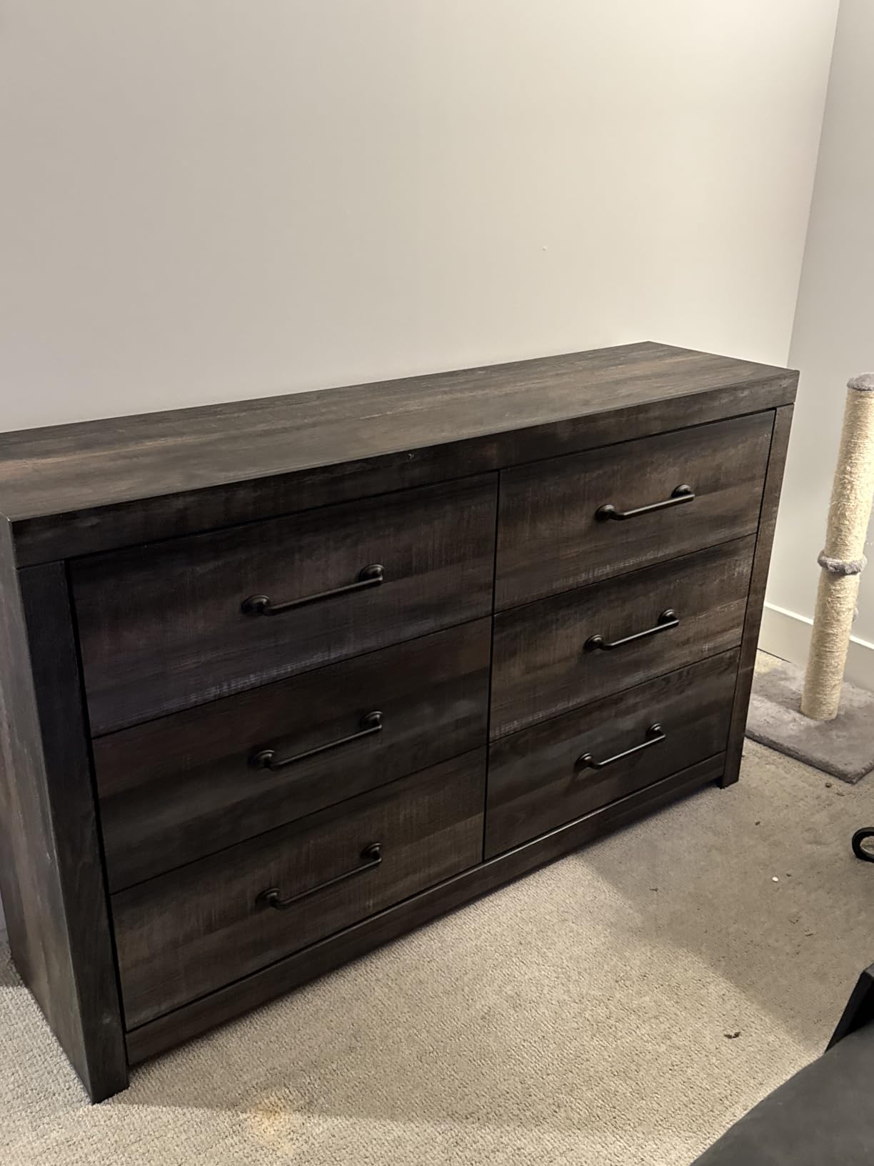 Signature Design by Ashley Drystan 6 Drawer Dresser, Large-scale Hardware, Smooth-gliding Drawers, Wood, 58.7