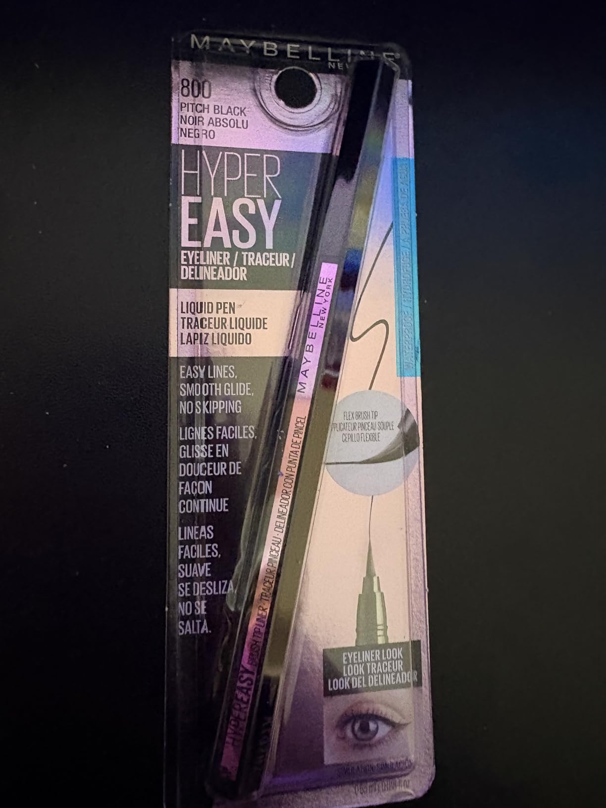 Maybelline Hyper Easy Liquid Pen No-Skip Eyeliner, Satin Finish, Waterproof Formula, Pitch Black customer photo 1