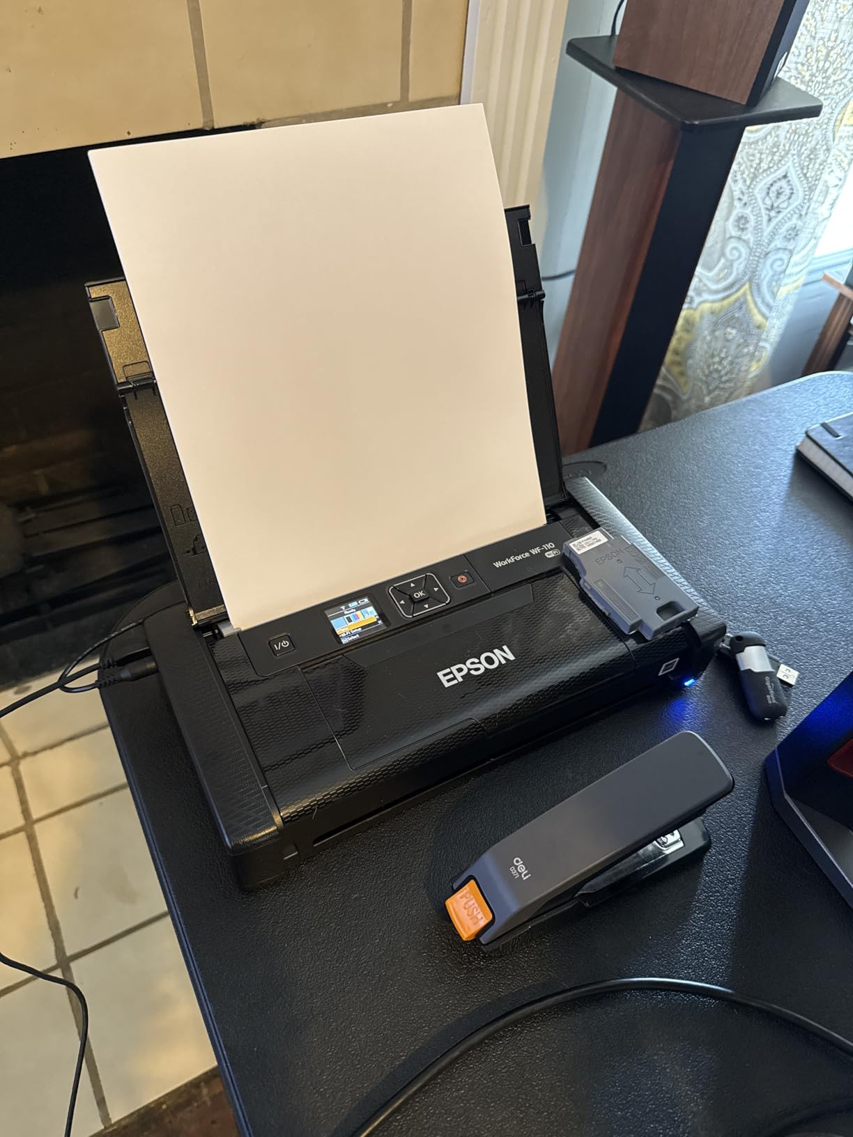 Epson Workforce WF-110 Wireless Color Mobile Printer, White, Small, Black customer photo 1