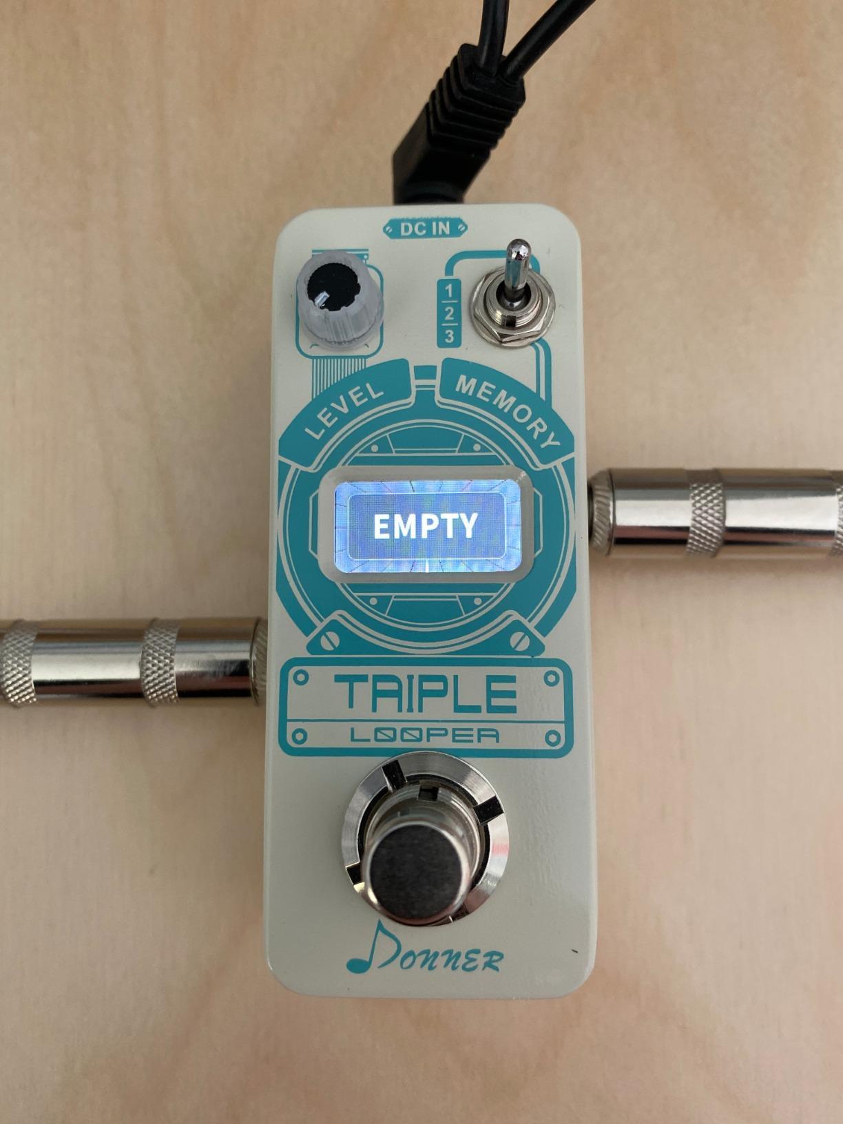 Donner Triple Looper Guitar Pedal, 90 mins Looping Time Loop Pedal with Screen, 3 Loops Looper Pedal with Unlimited Overdubs Undo/Redo, True Bypass customer photo 1