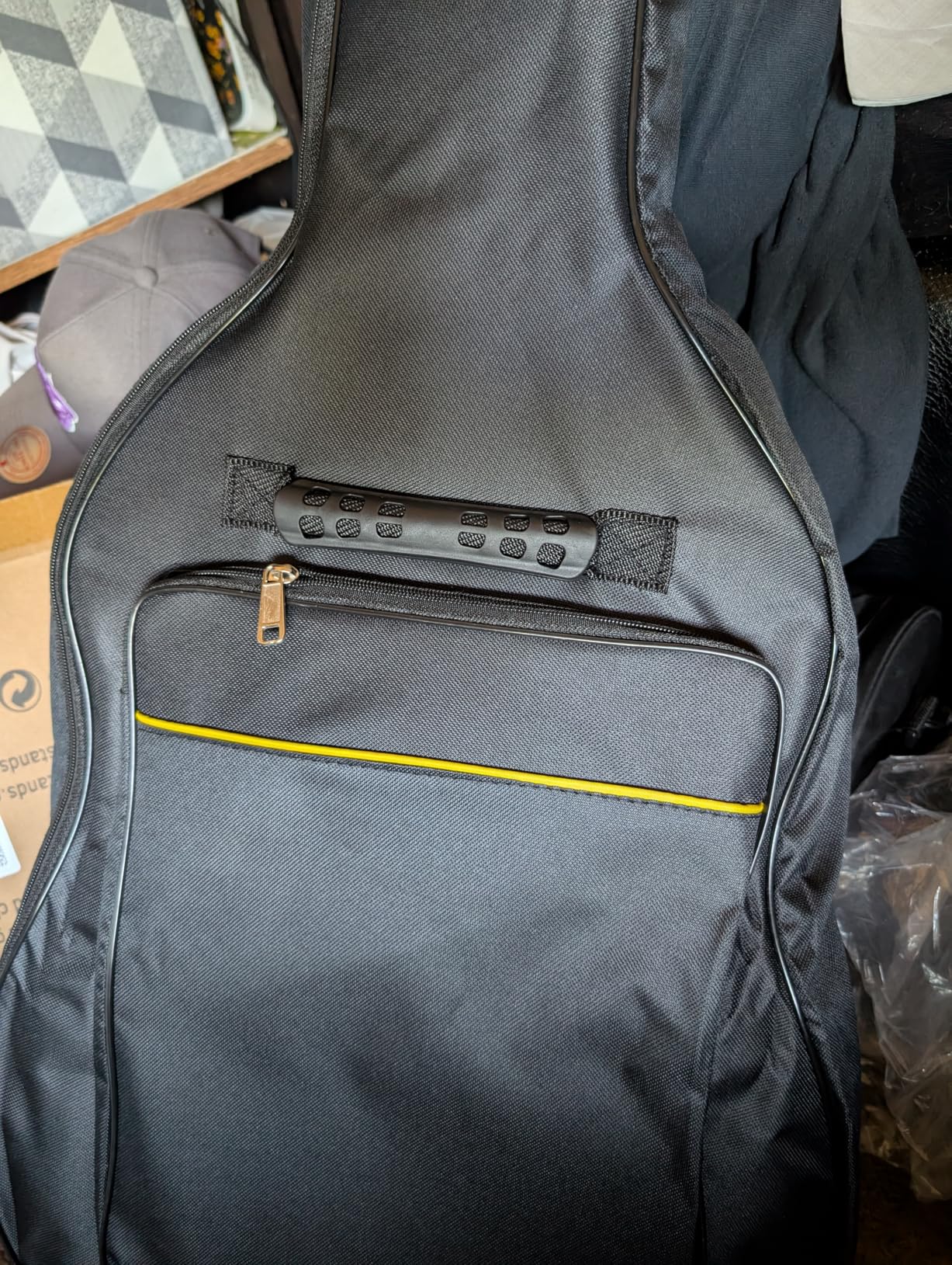 GLEAM Acoustic Guitar Gig Bag - 0.35 Inch Foam Padding Fit 39-41 Inch, Waterproof, Black with Hanger Loop customer photo 2
