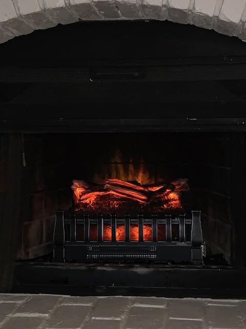 duraflame Electric Log Set 1,000 Sq Ft Infrared Heater, Faux Logs Insert with LED Flames for Existing Fireplaces, Crackling Sounds, Remote Control Included customer photo 2