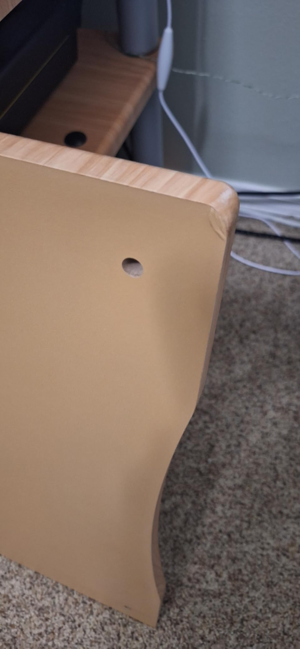 Monolith by Monoprice Heavy Duty 4 Tier Audio Stand XL, 1 inch Shelf Thickness, Maple customer photo 2