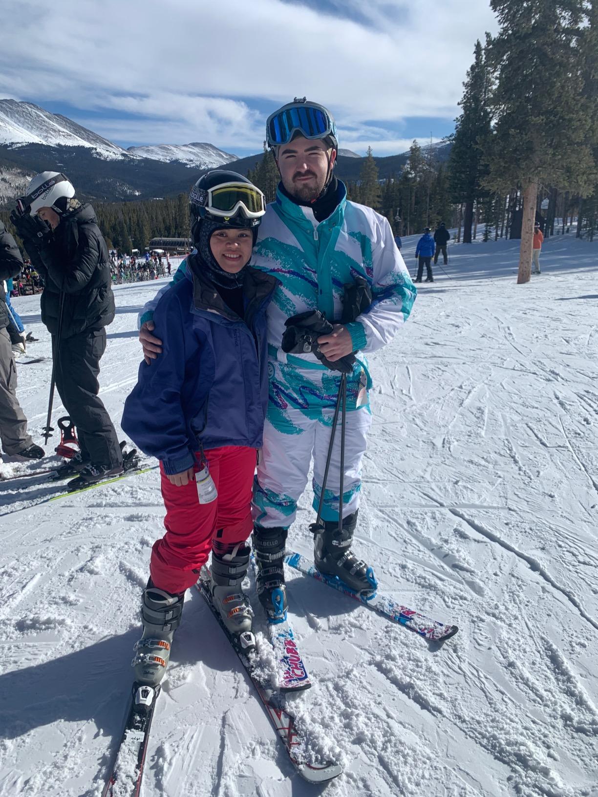 5th Element 99cm Ski Blades, Ski Boards, Snowblades | Adjustable Non-Release Bindings - Twin Tip Freestyle Mini Skis Short Skis | for Tricks, All Mountain customer photo 2